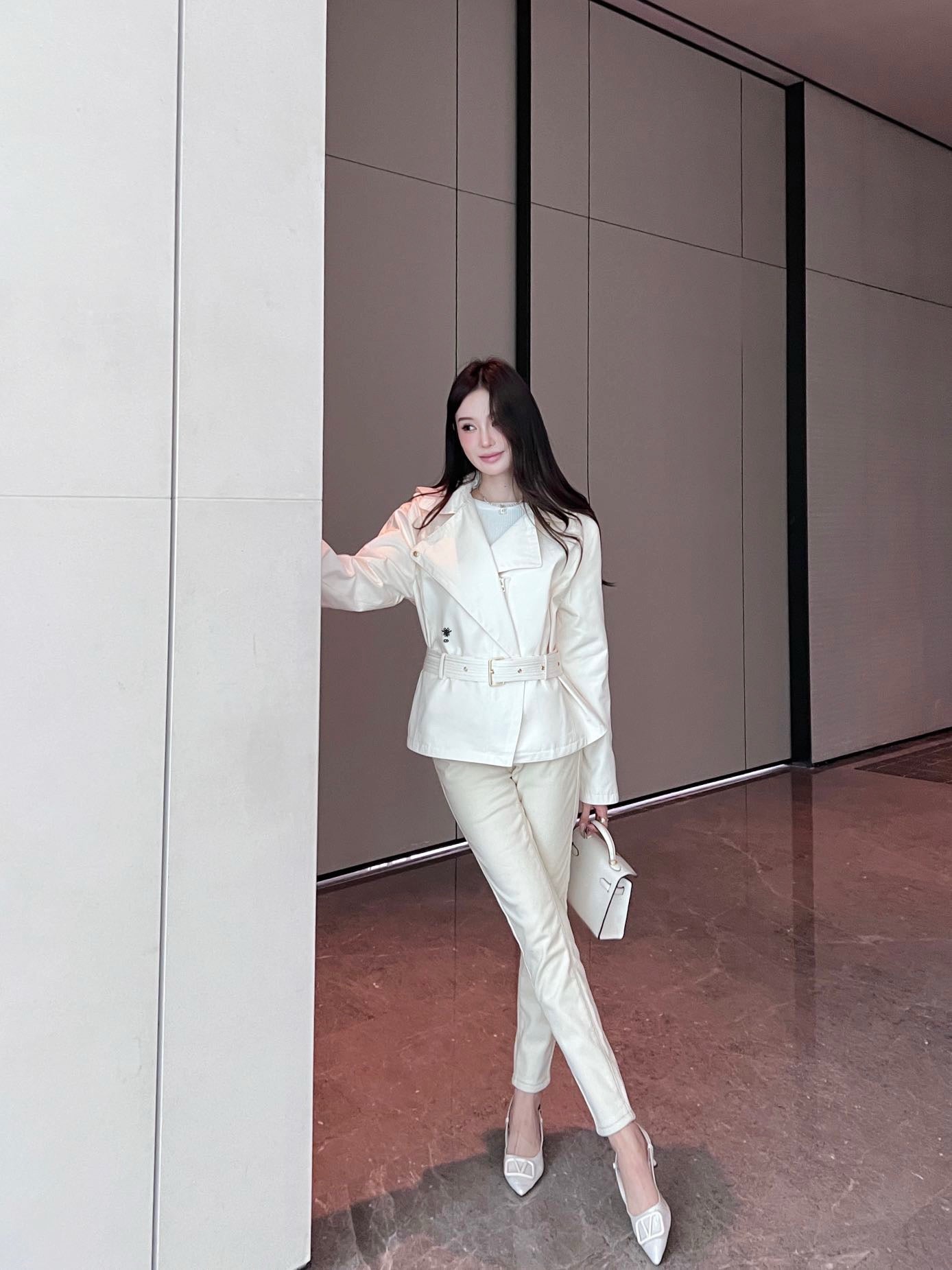 Dio 25ss hooded trench coat