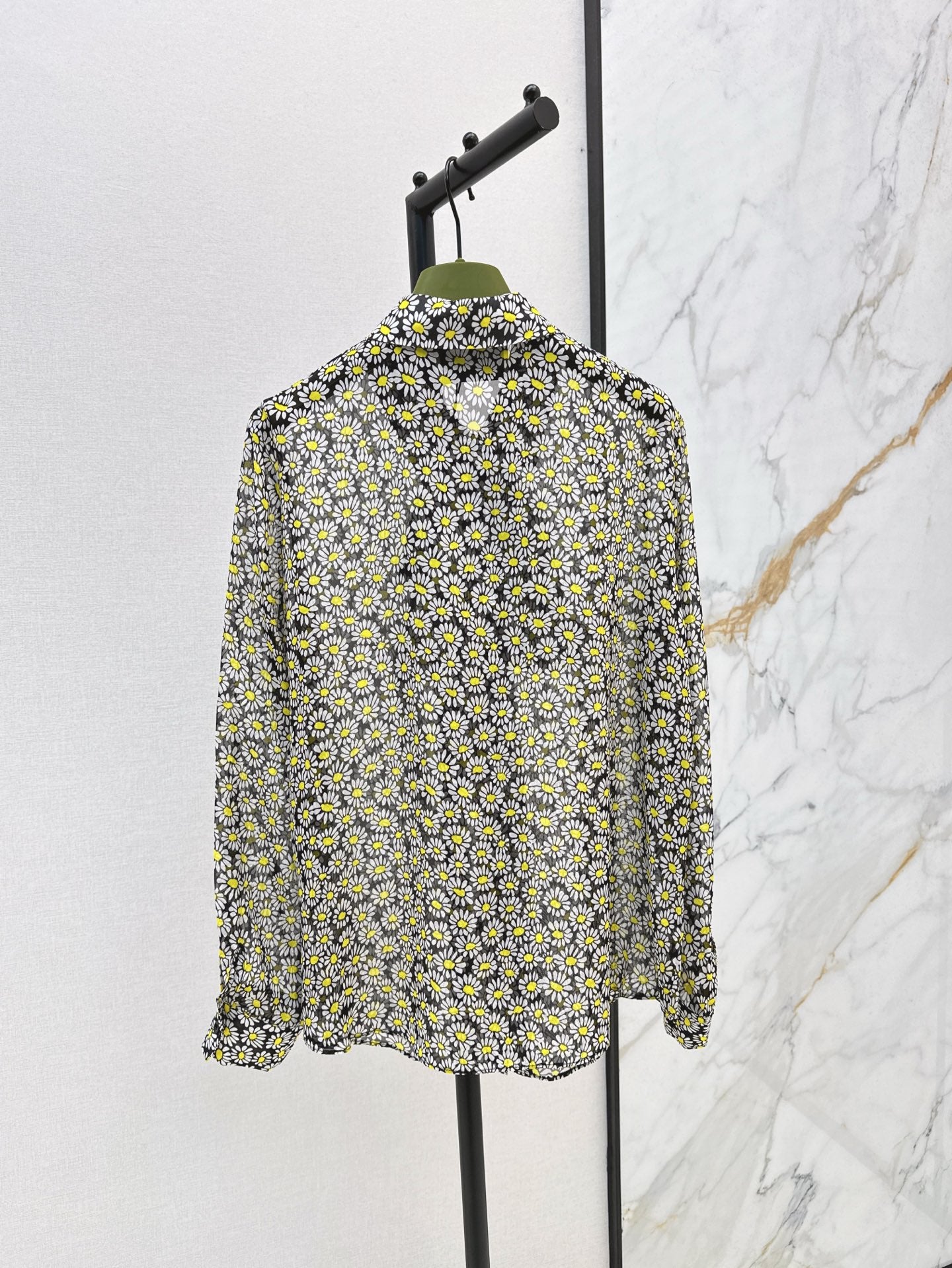 guc 25ss Silk printed shirt