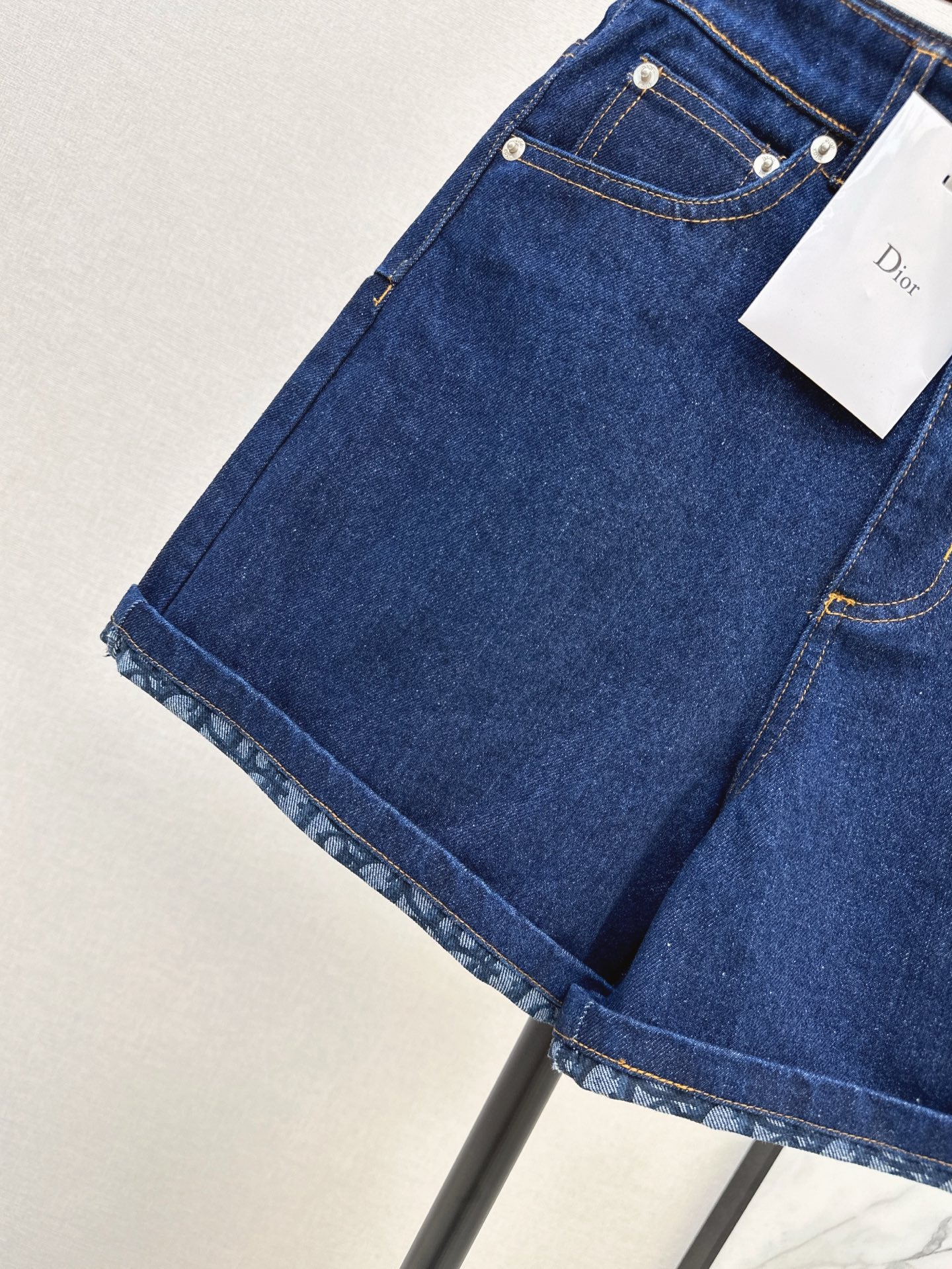 D 25ss vintage denim short