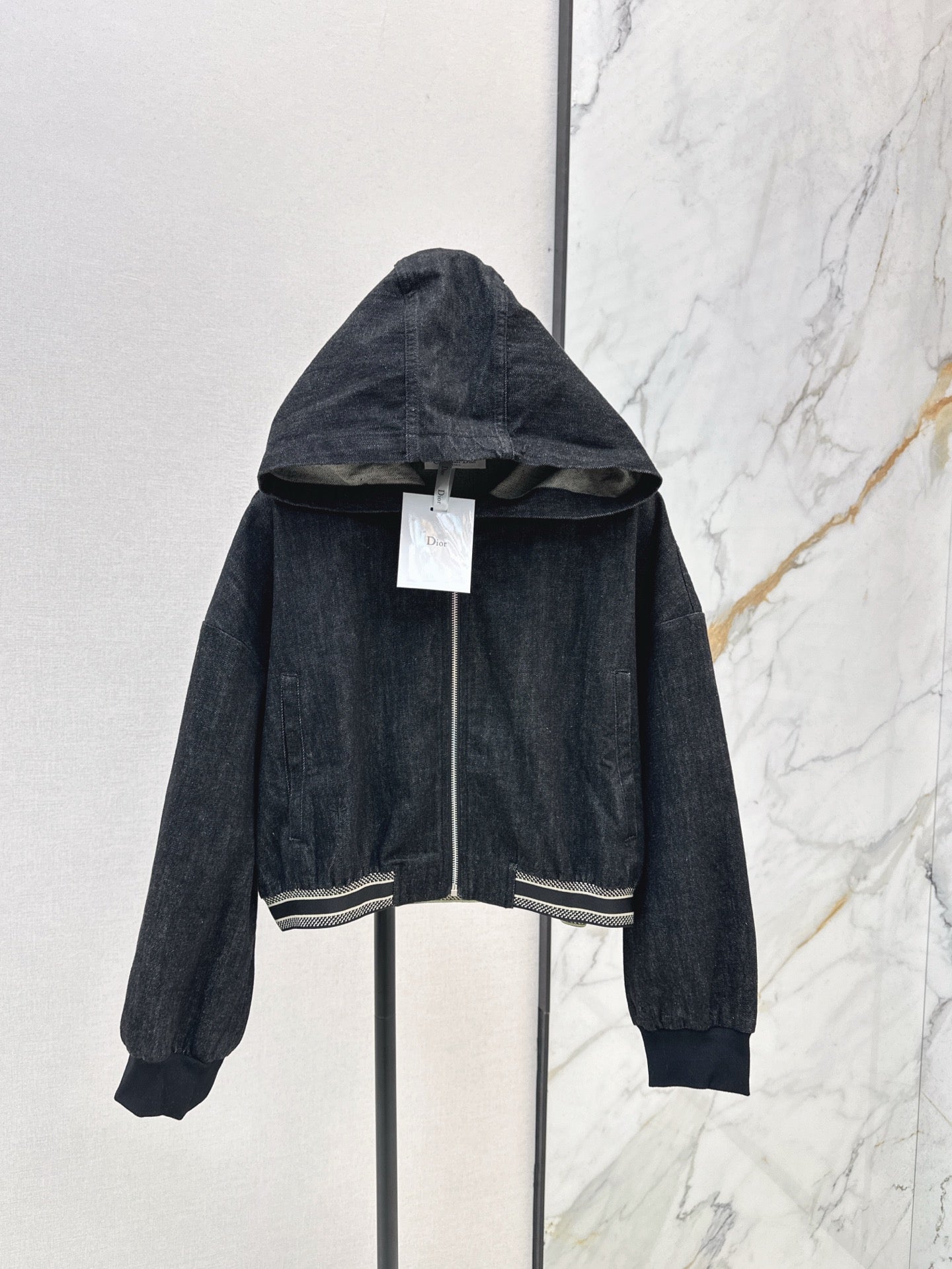 Dio 25ss hooded denim jacket
