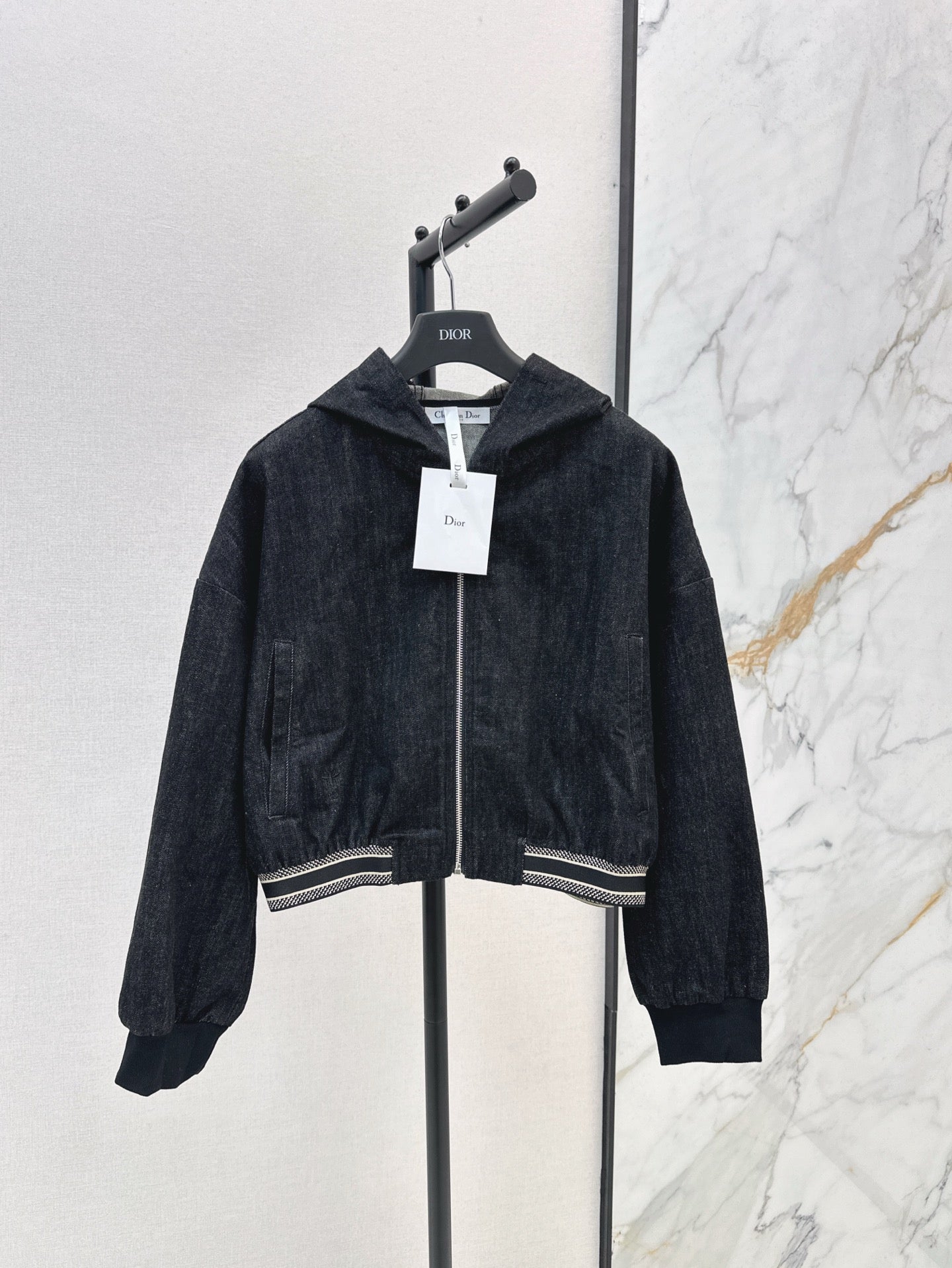 Dio 25ss hooded denim jacket