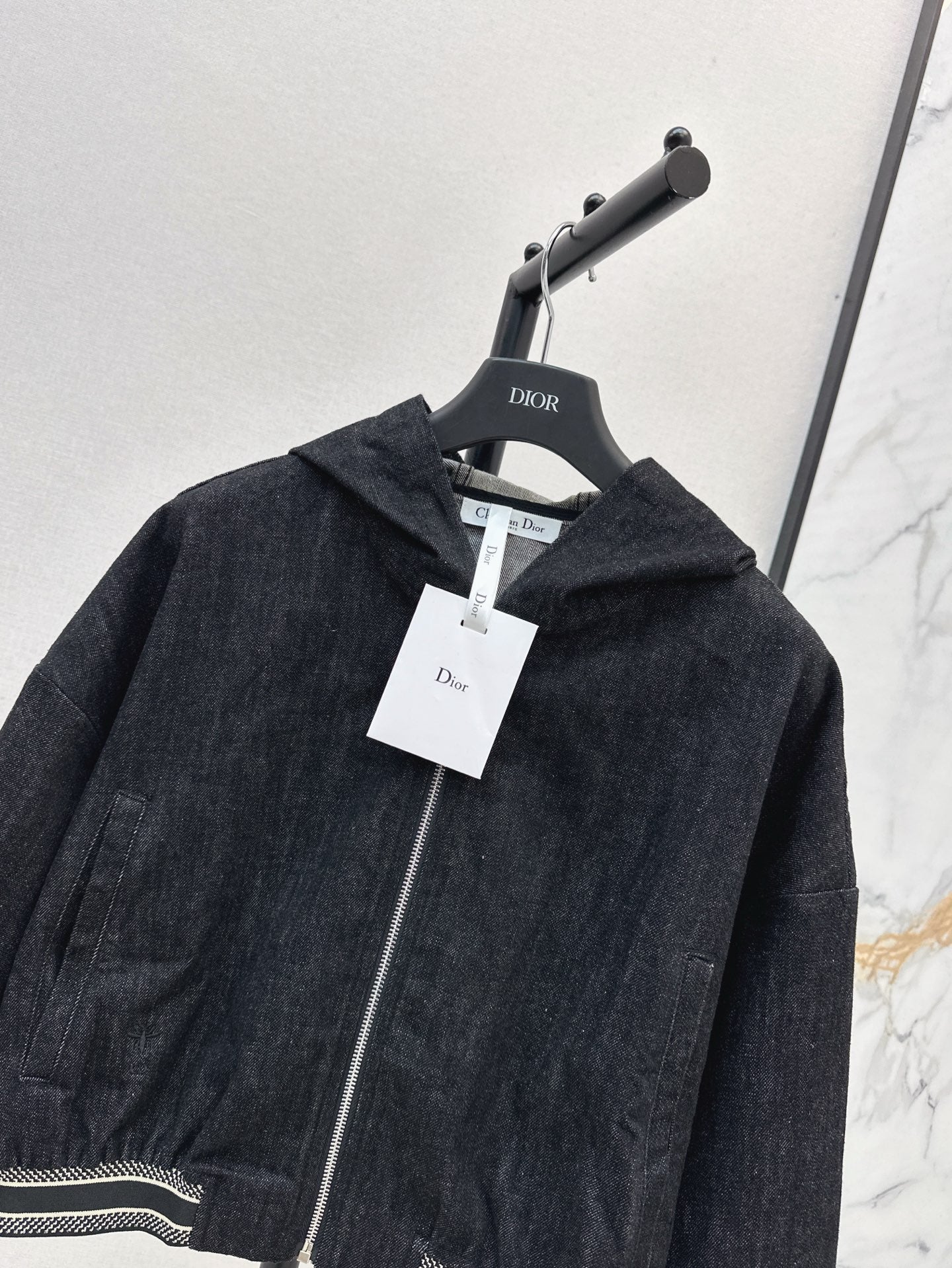 Dio 25ss hooded denim jacket