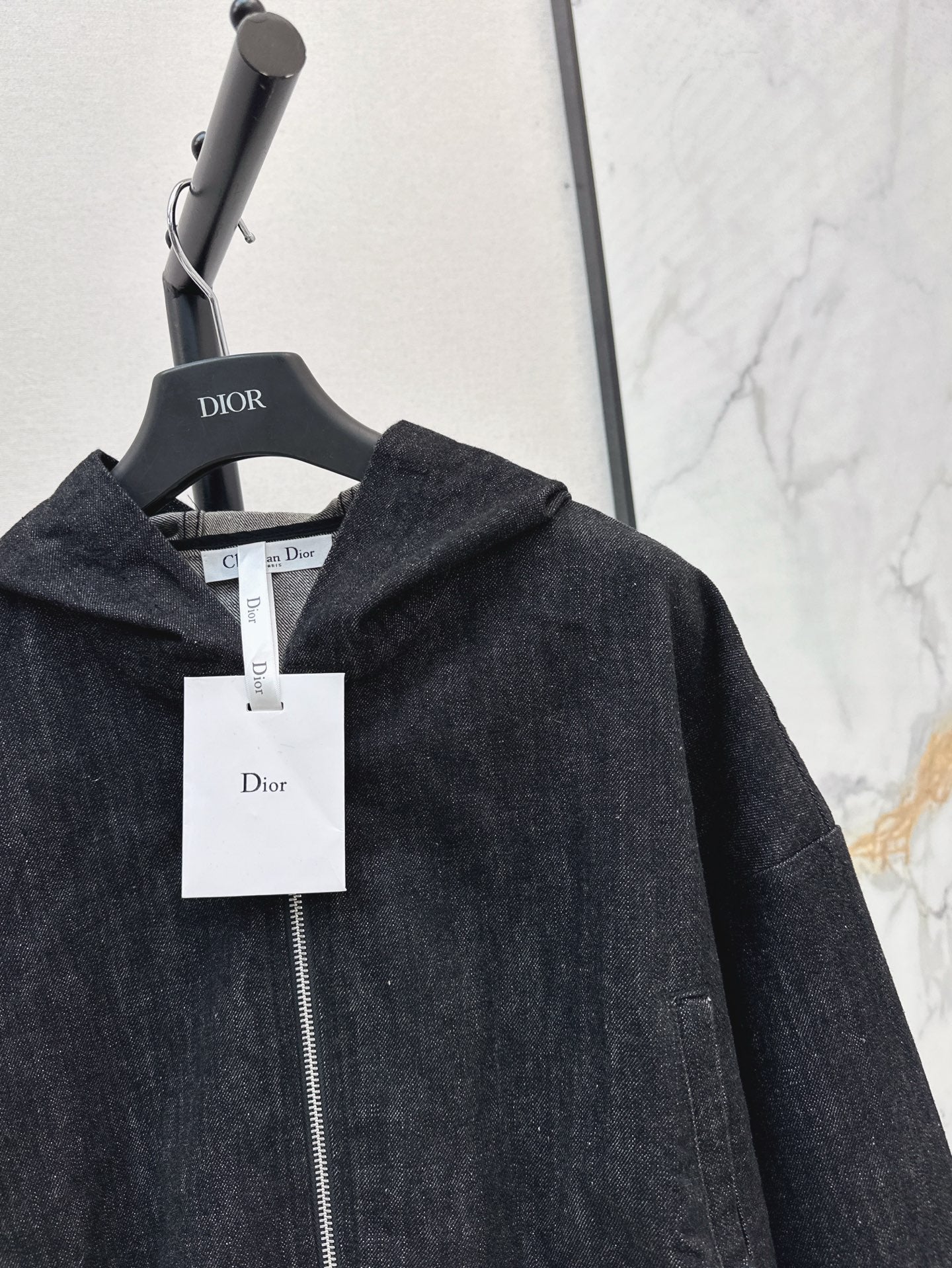 Dio 25ss hooded denim jacket