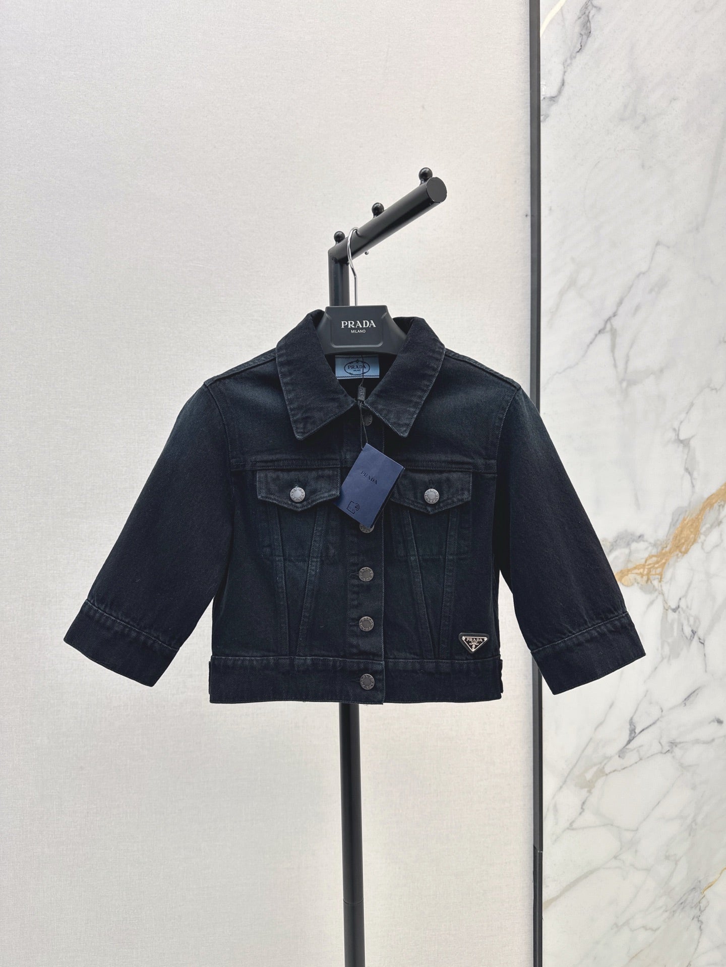 Pra 25ss crop denim jacket