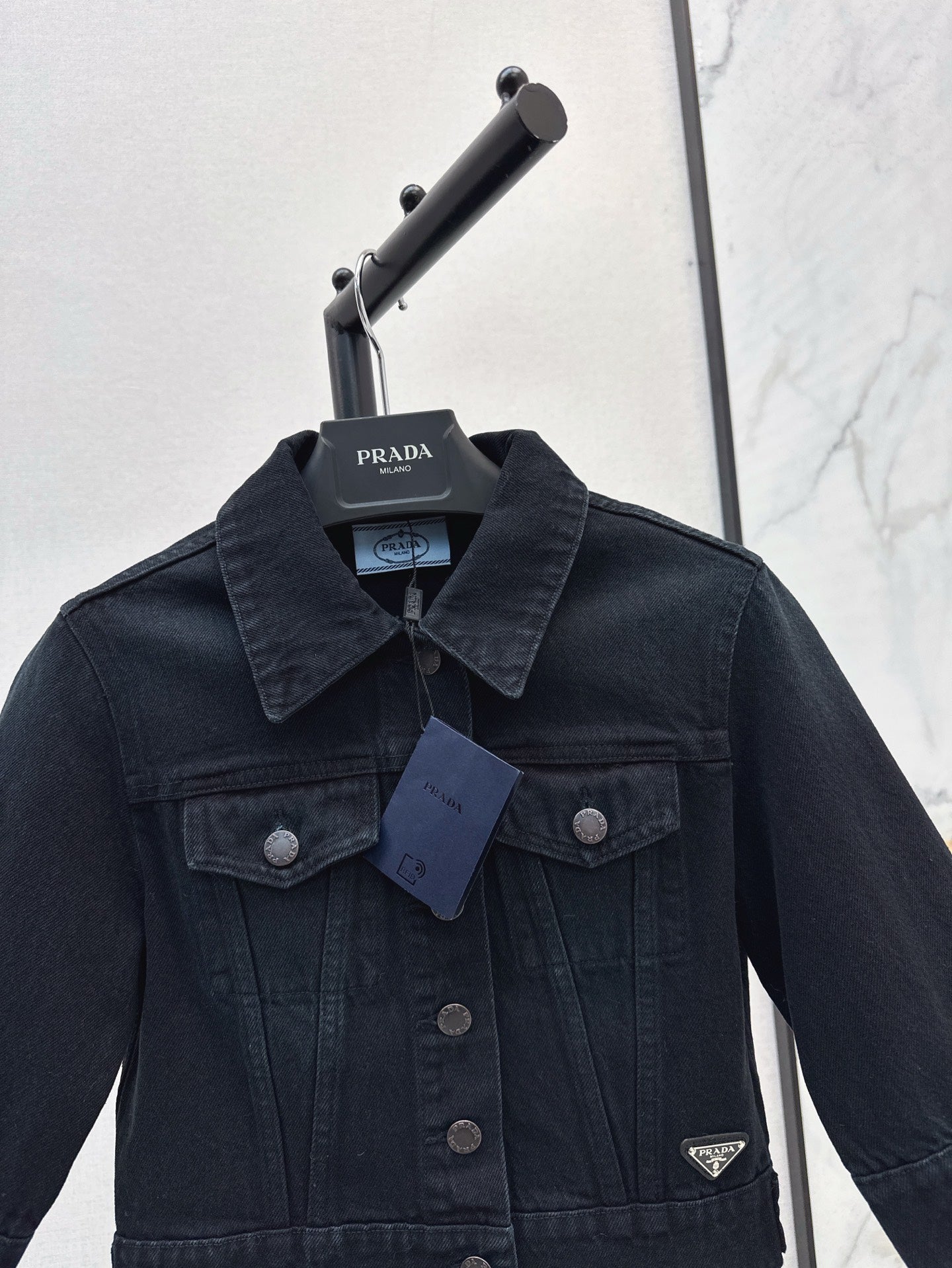 Pra 25ss crop denim jacket