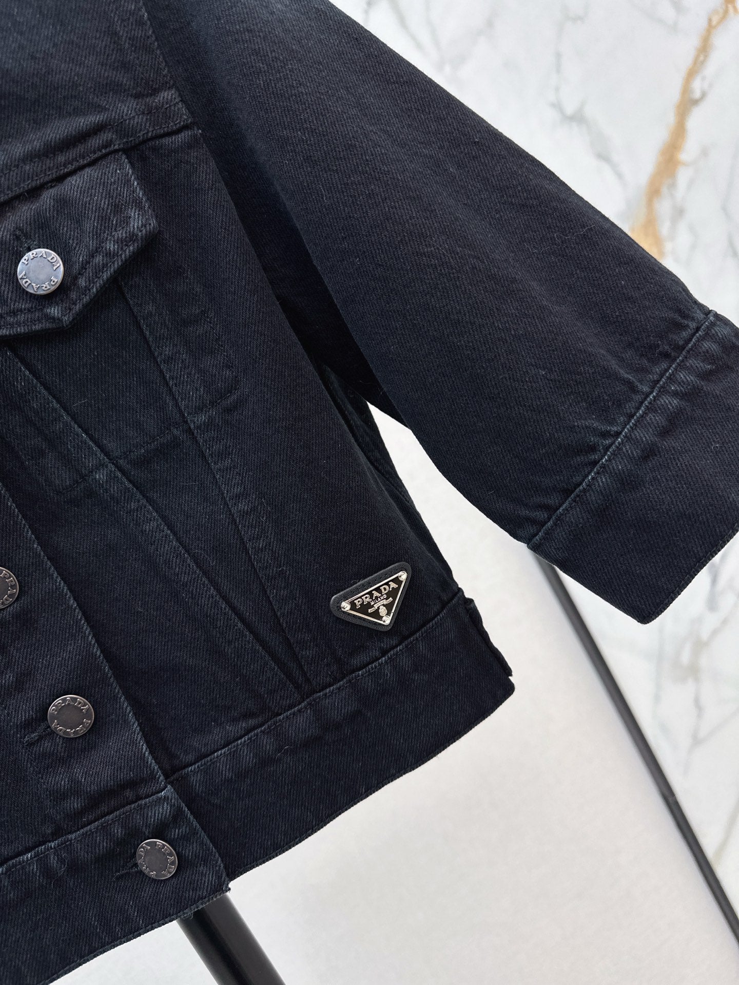 Pra 25ss crop denim jacket