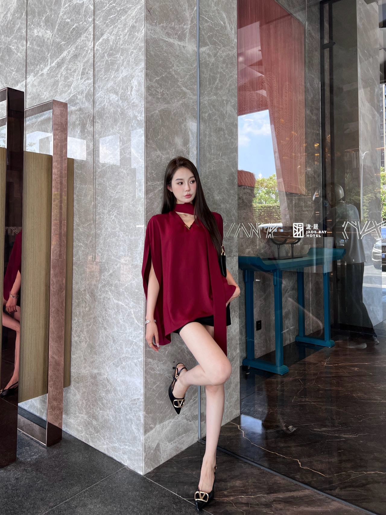 Valenti 25ss cape shirt