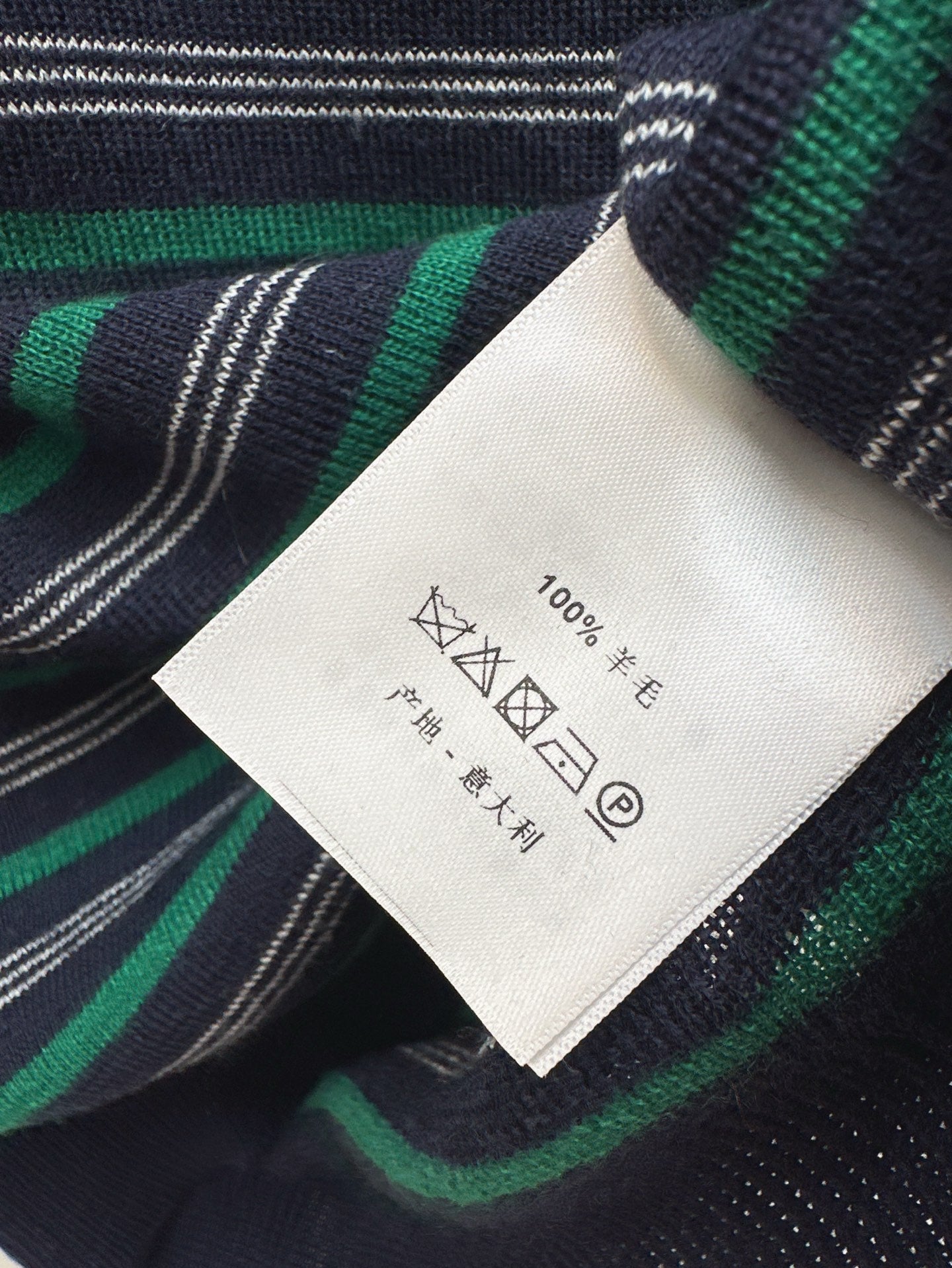 M 25ss knitted wool polo
