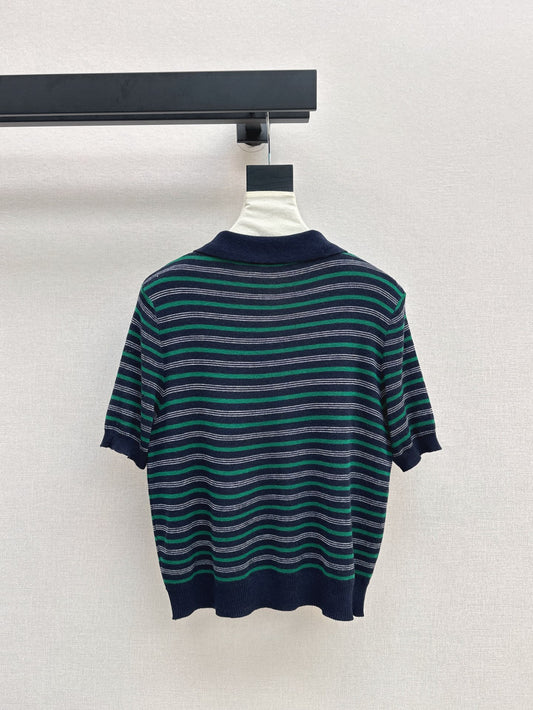 M 25ss knitted wool polo