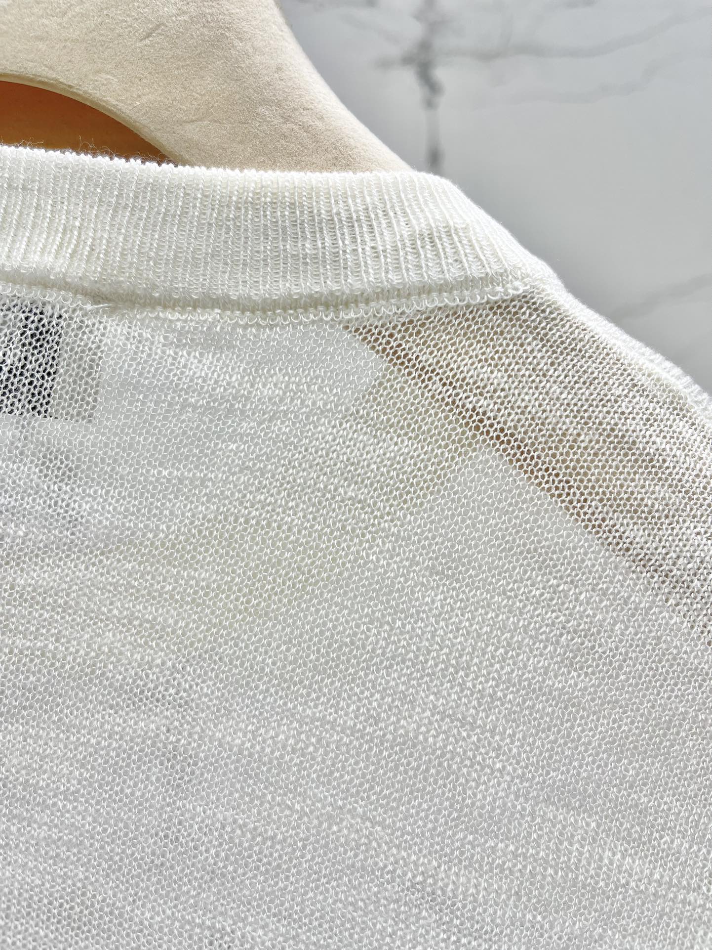 MIU 25SS KNITTED T-SHIRT