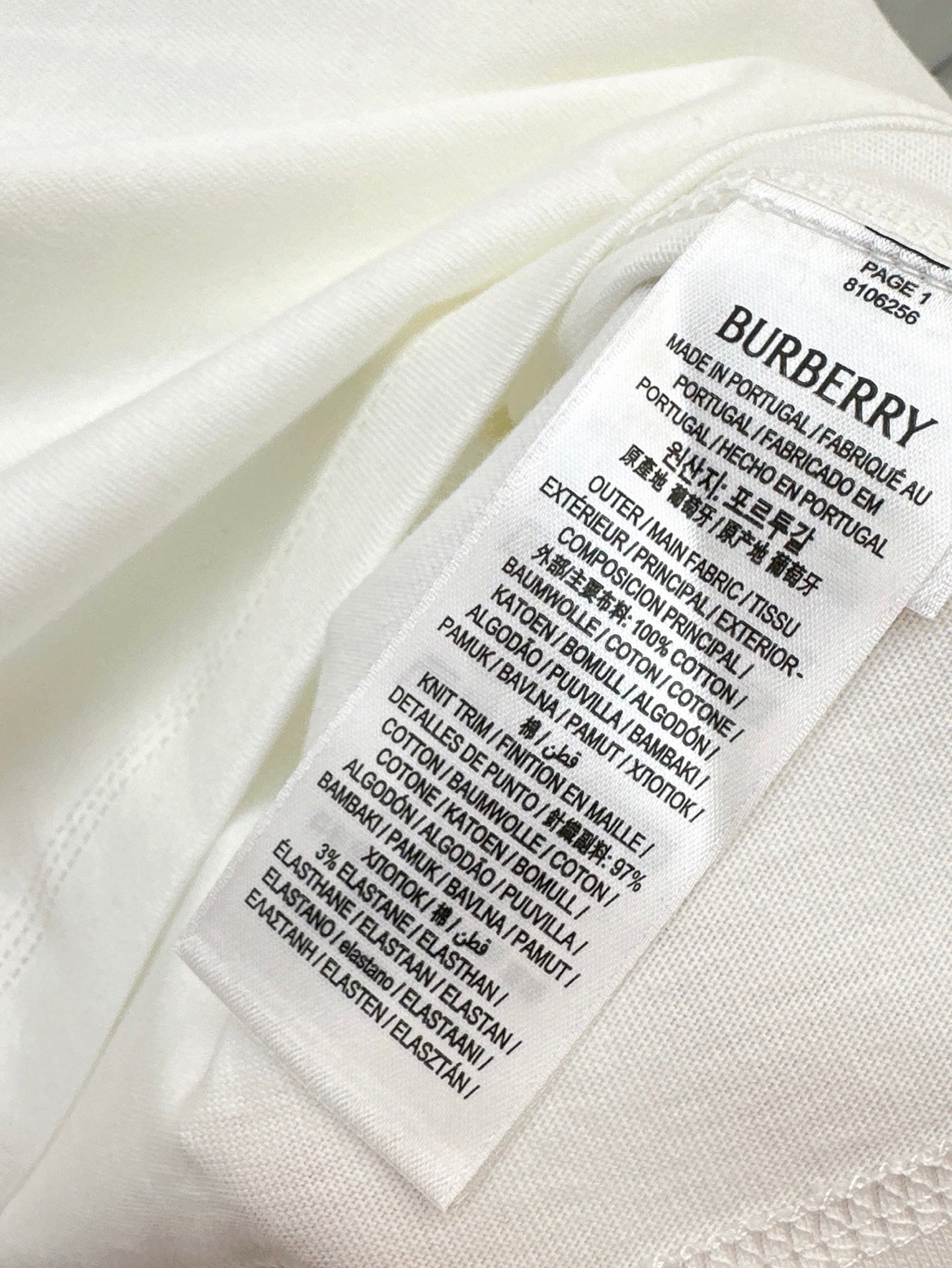BURBER 25SS printed t-shirt