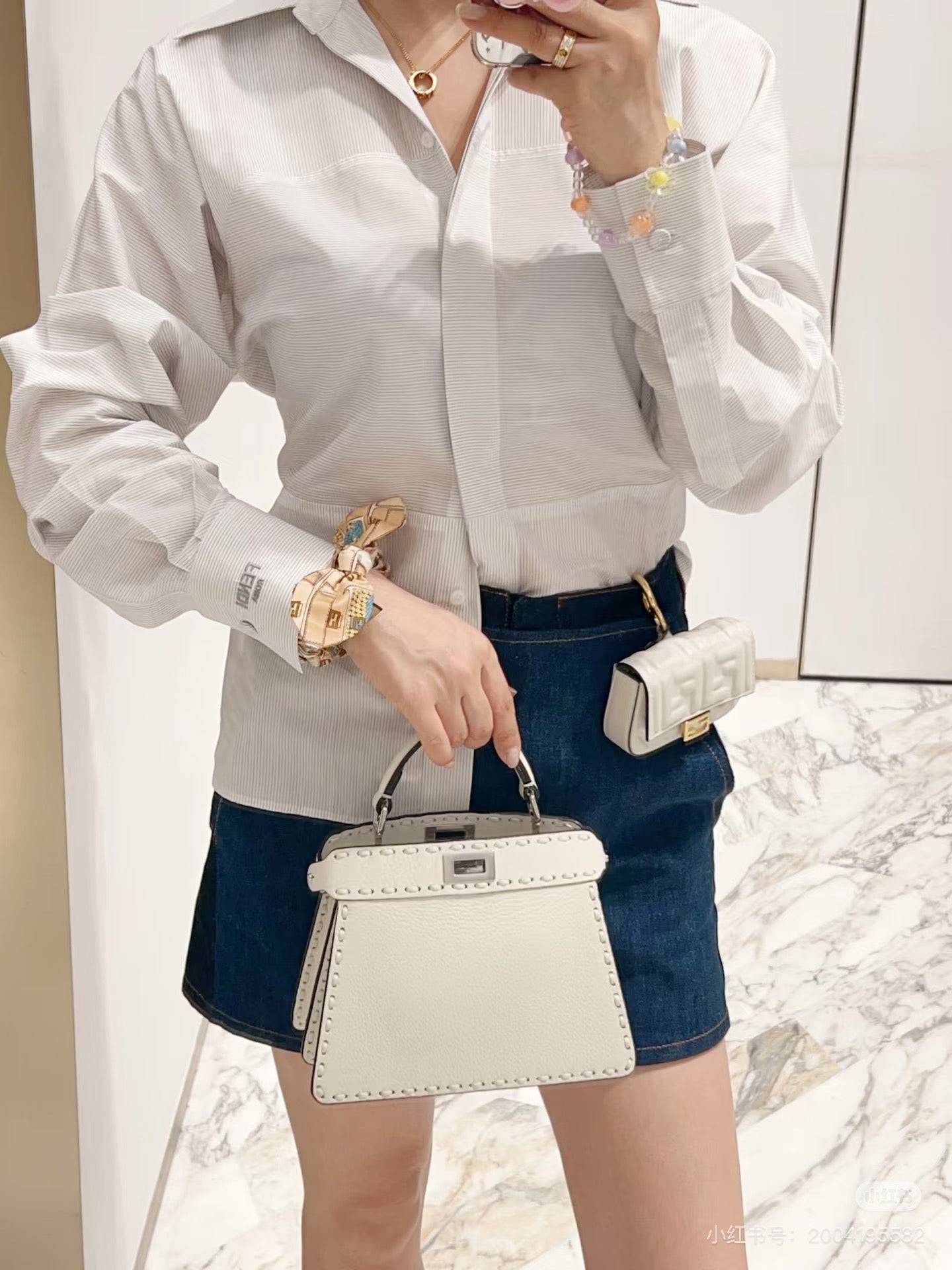 Fend 25ss buttons shirt