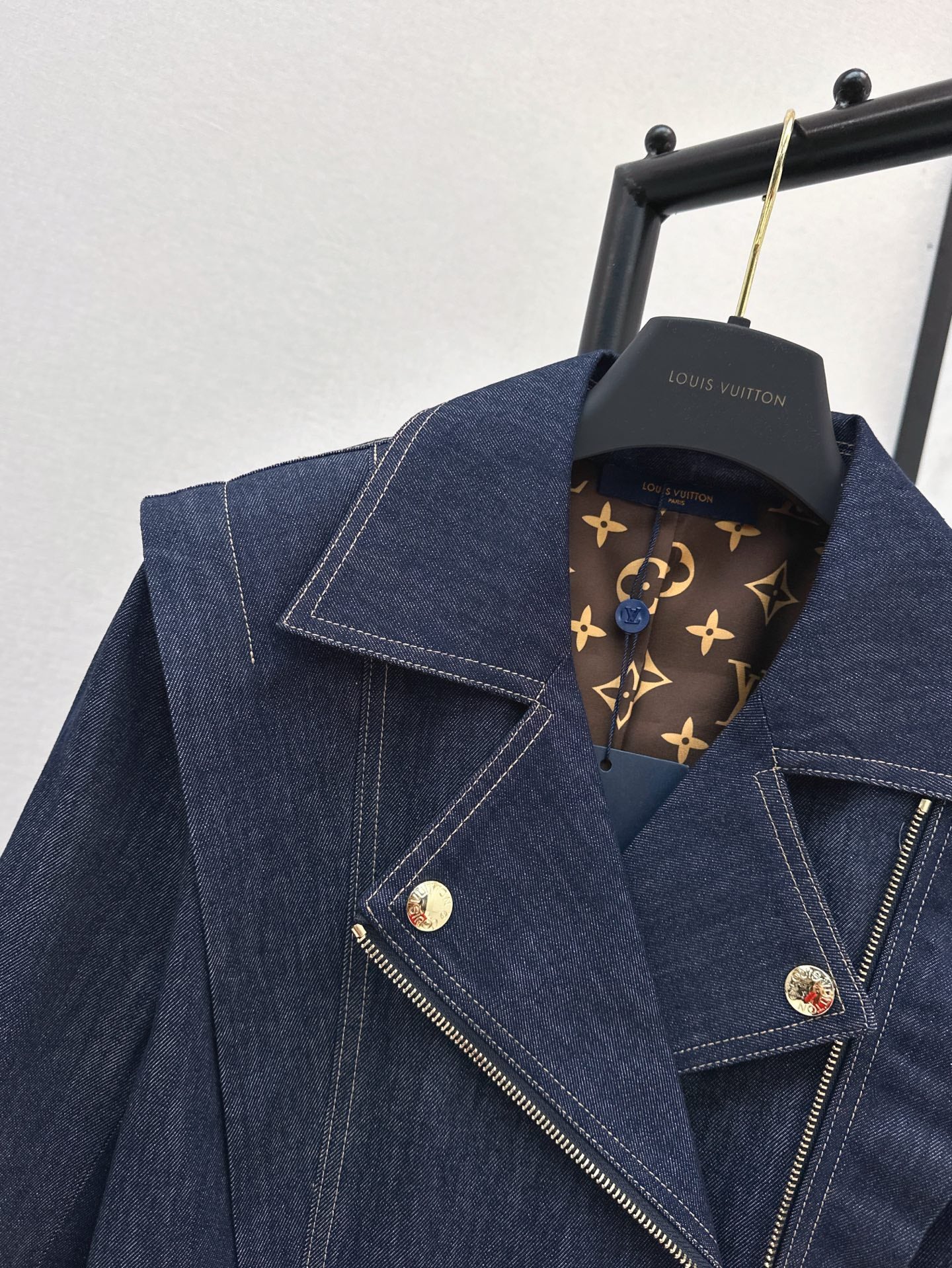 Louis 25ss denim ruffle jacket