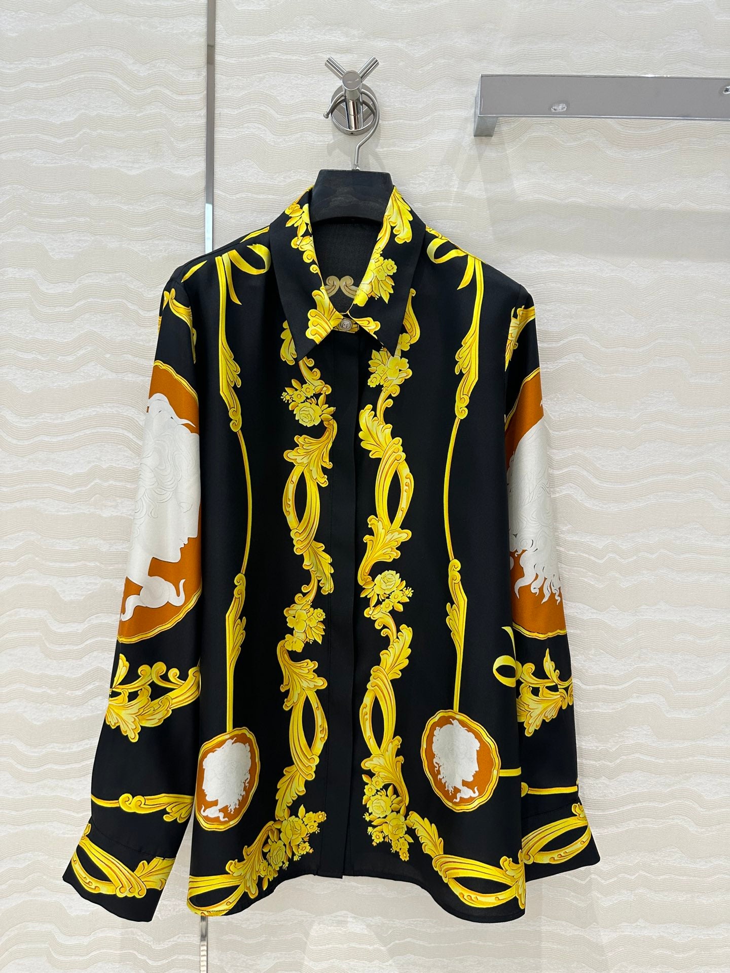 Venu 25ss printed silk shirt