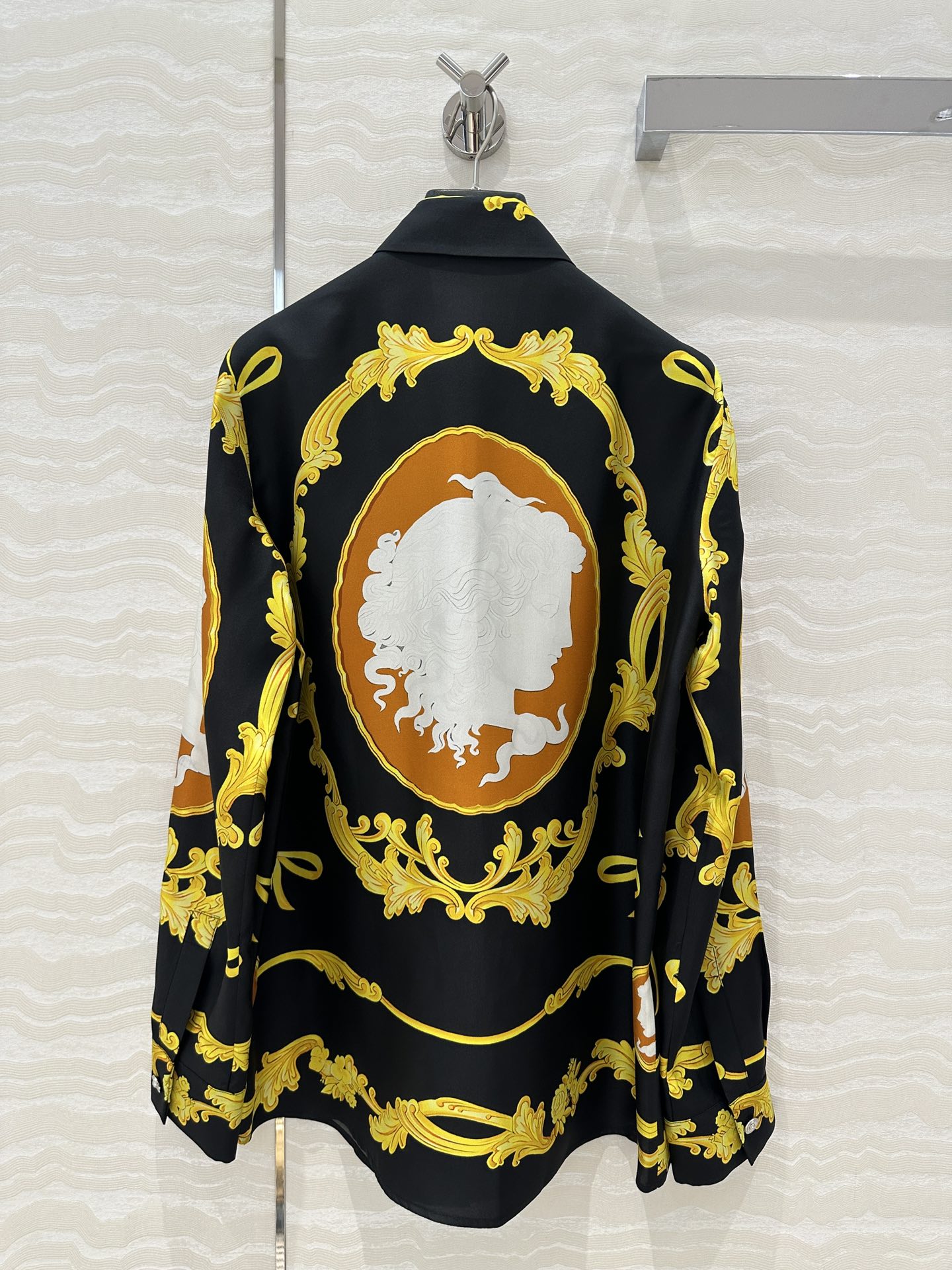 Venu 25ss printed silk shirt