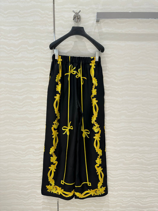 VE 25SS SILK WIDE LEG PANTS