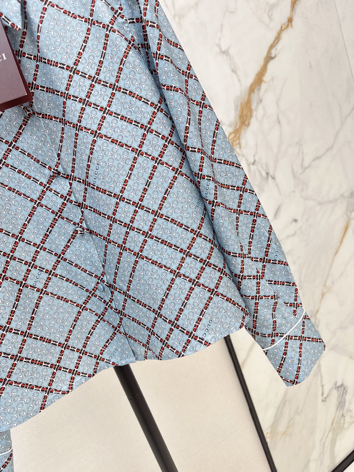 G 25ss Silk jacquard shirt