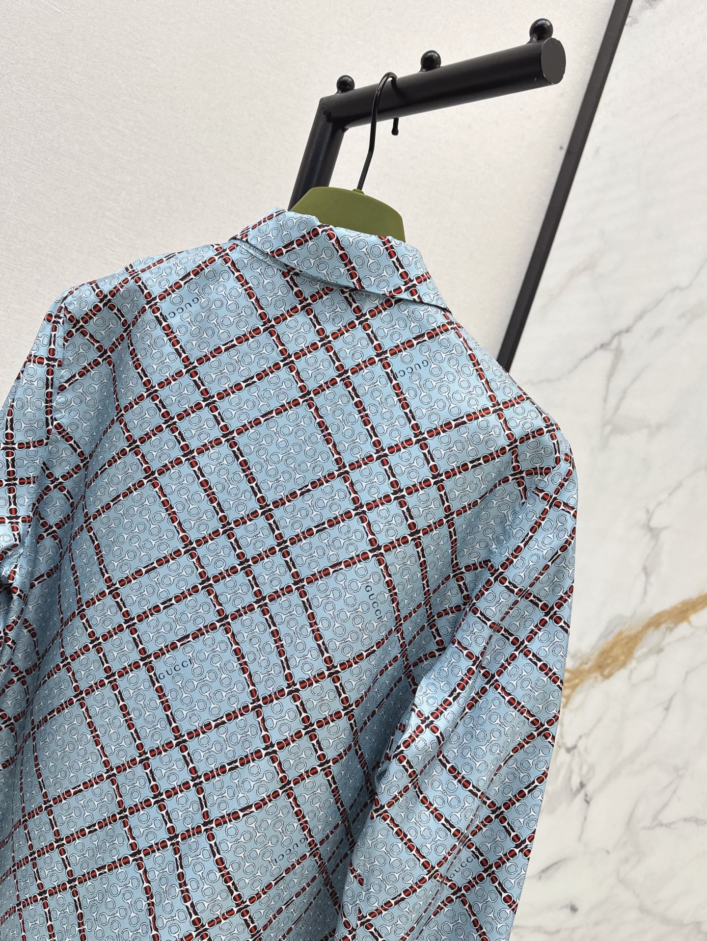 G 25ss Silk jacquard shirt