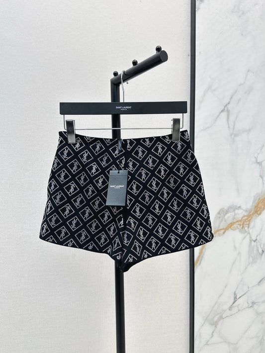 sa  25ss rhinestone short
