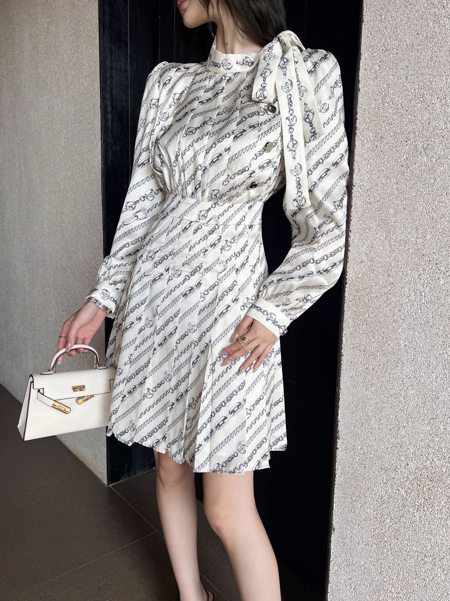Louis 25ss printed dress
