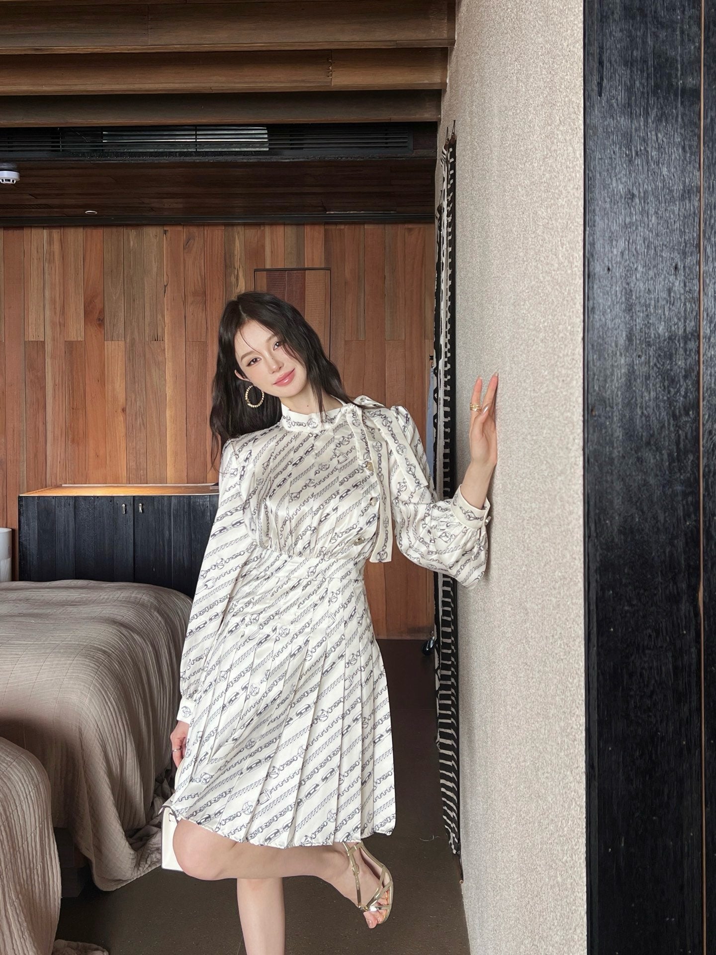 Louis 25ss printed dress