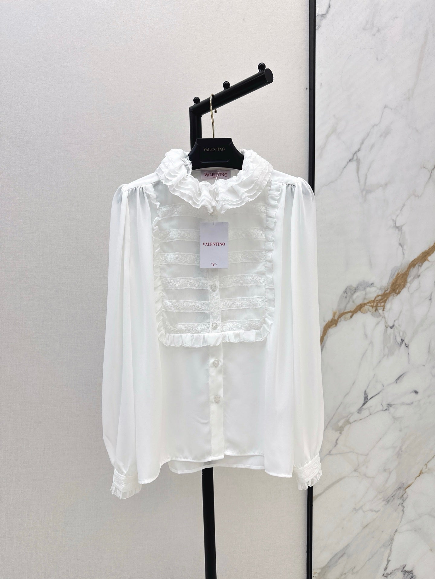 Valenti 25ss ruffle shirt