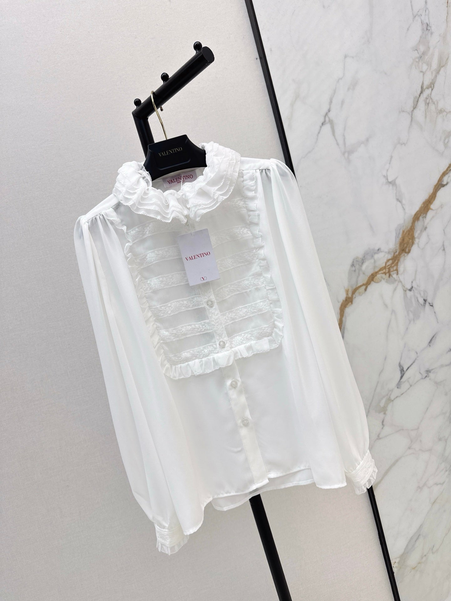 Valenti 25ss ruffle shirt