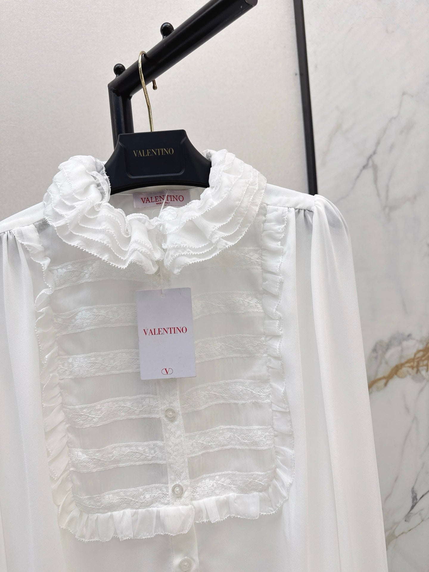 Valenti 25ss ruffle shirt