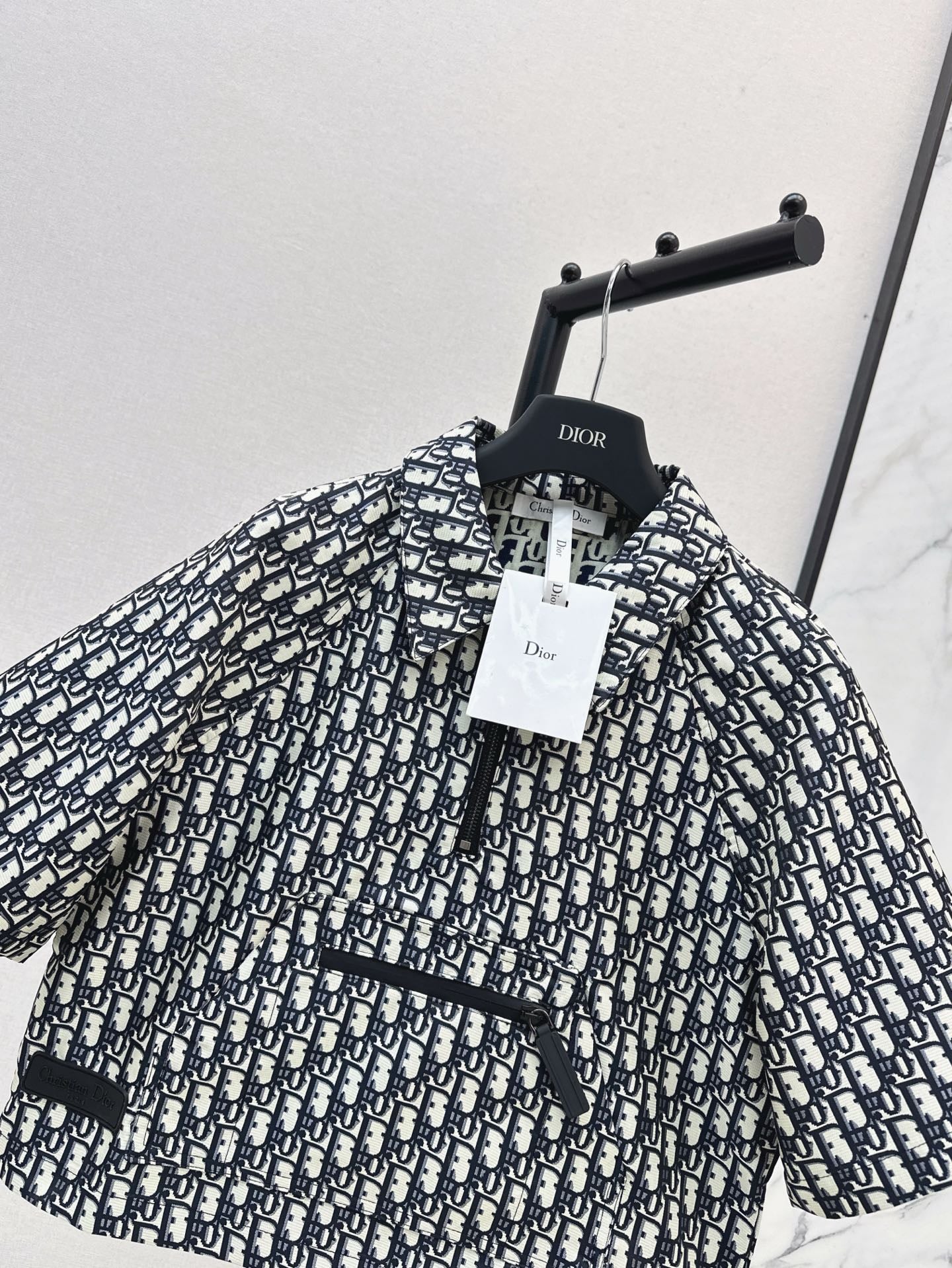 Dio 25ss jacquard smock shirt