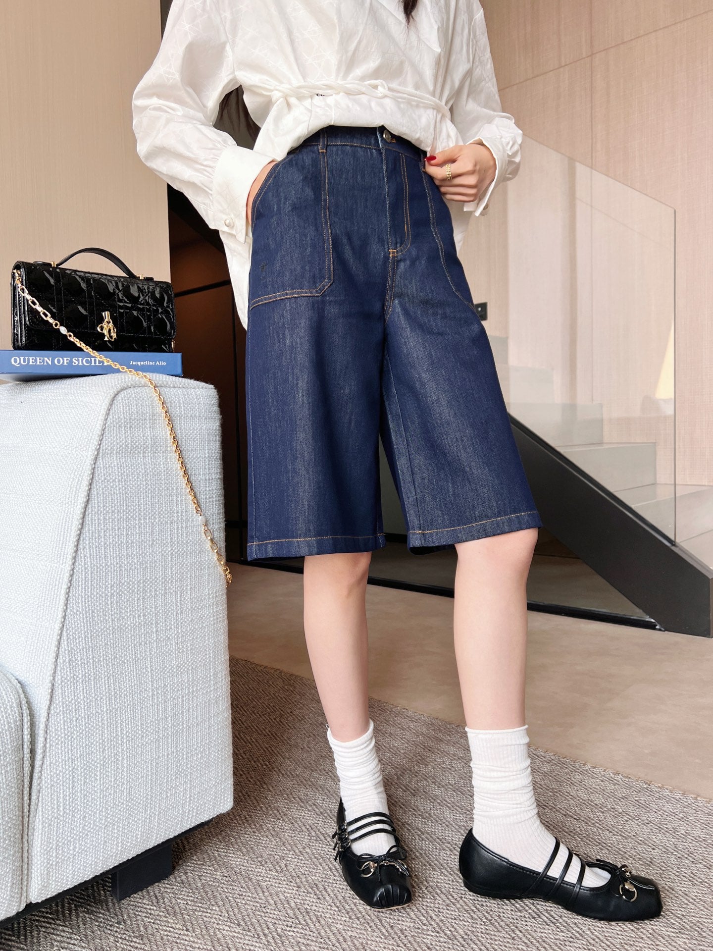 Dio 25ss denim short