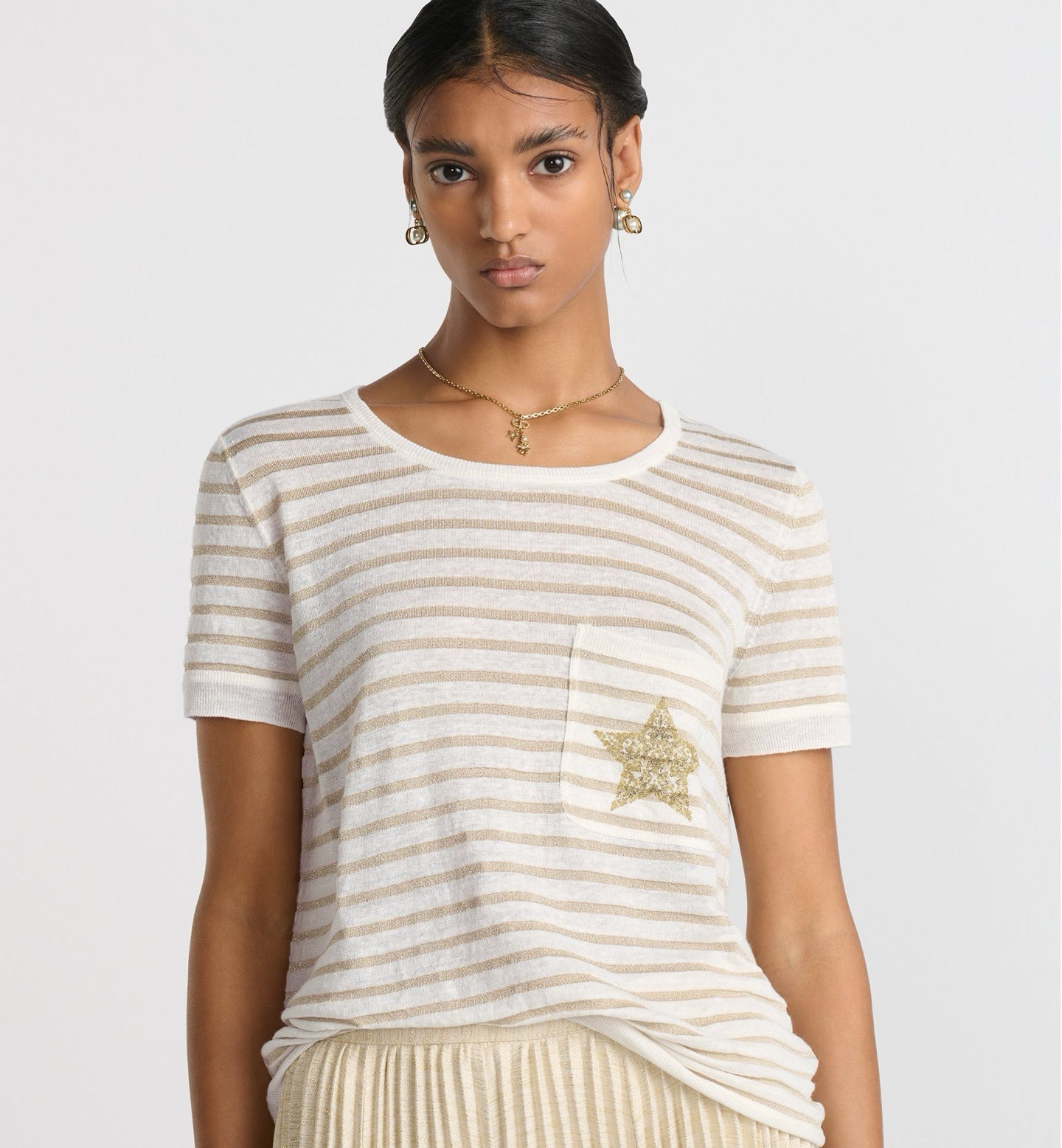 D 25ss embroidered t-shirt