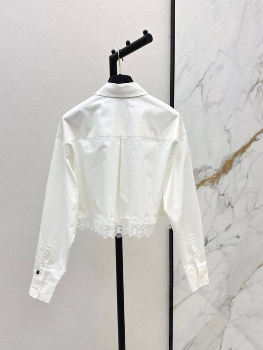 L 25ss lace shirt