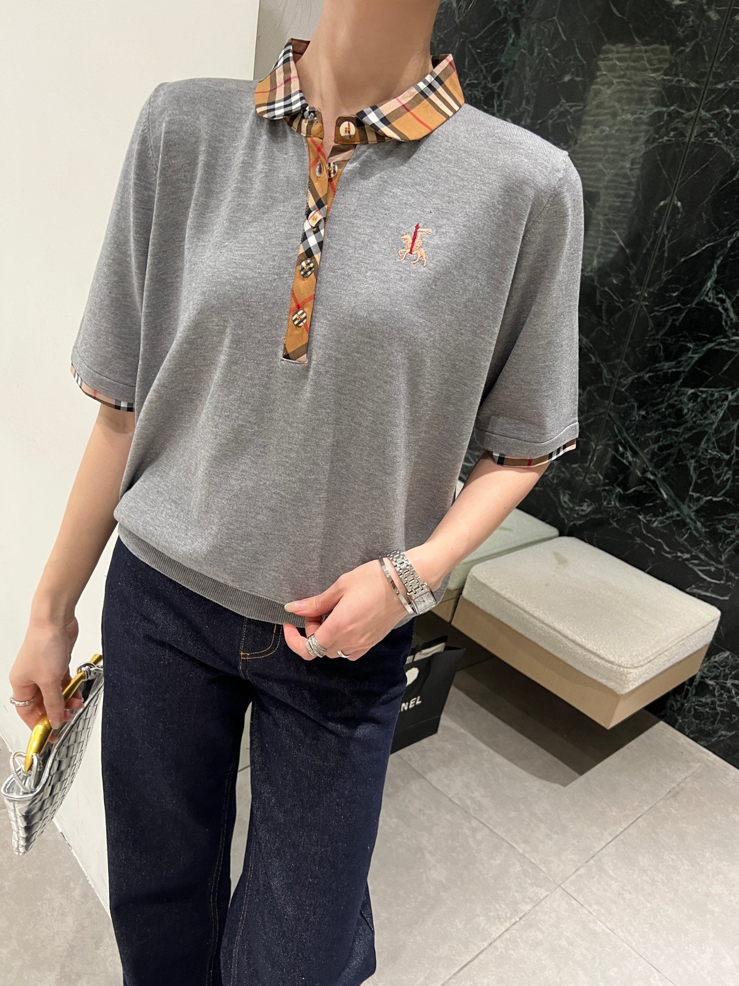 BU 25SS KNITTED POLO