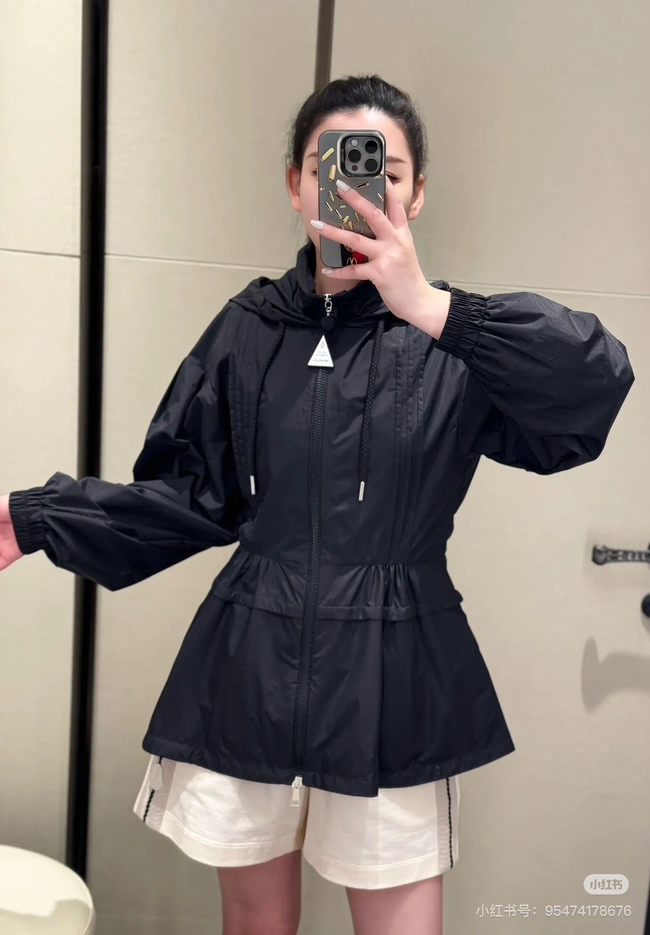Moncl 25ss drawstring jacket