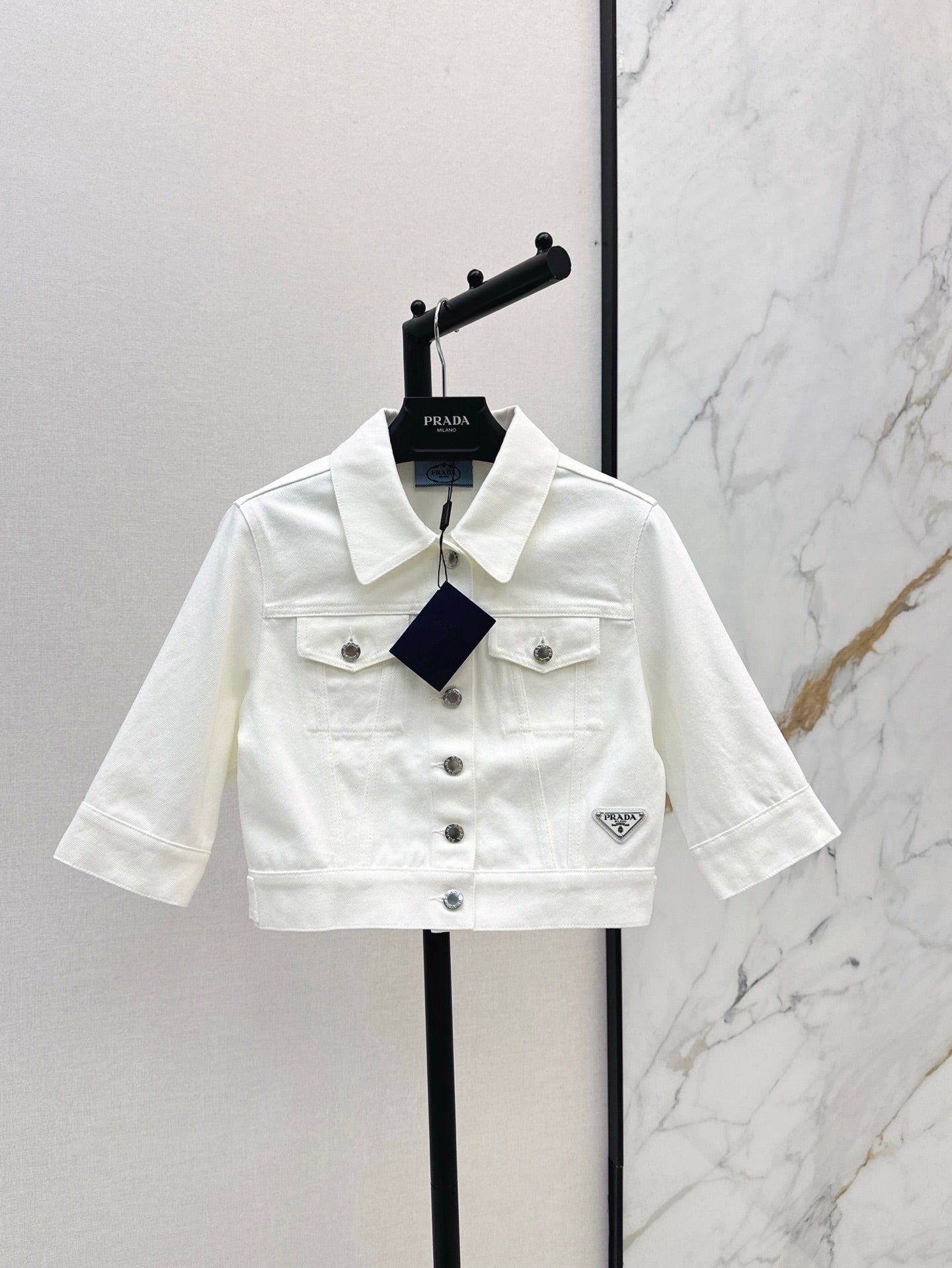 PRA 25SS DENIM CROP JACKET