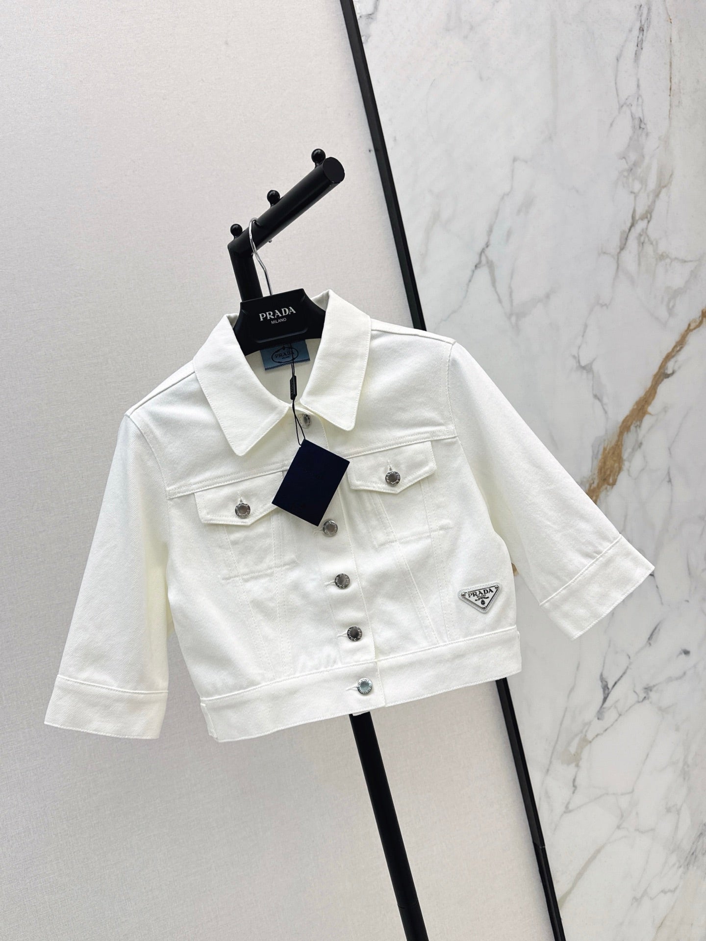 PRA 25SS DENIM CROP JACKET