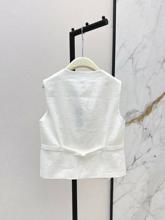 Lo 25ss linen vest