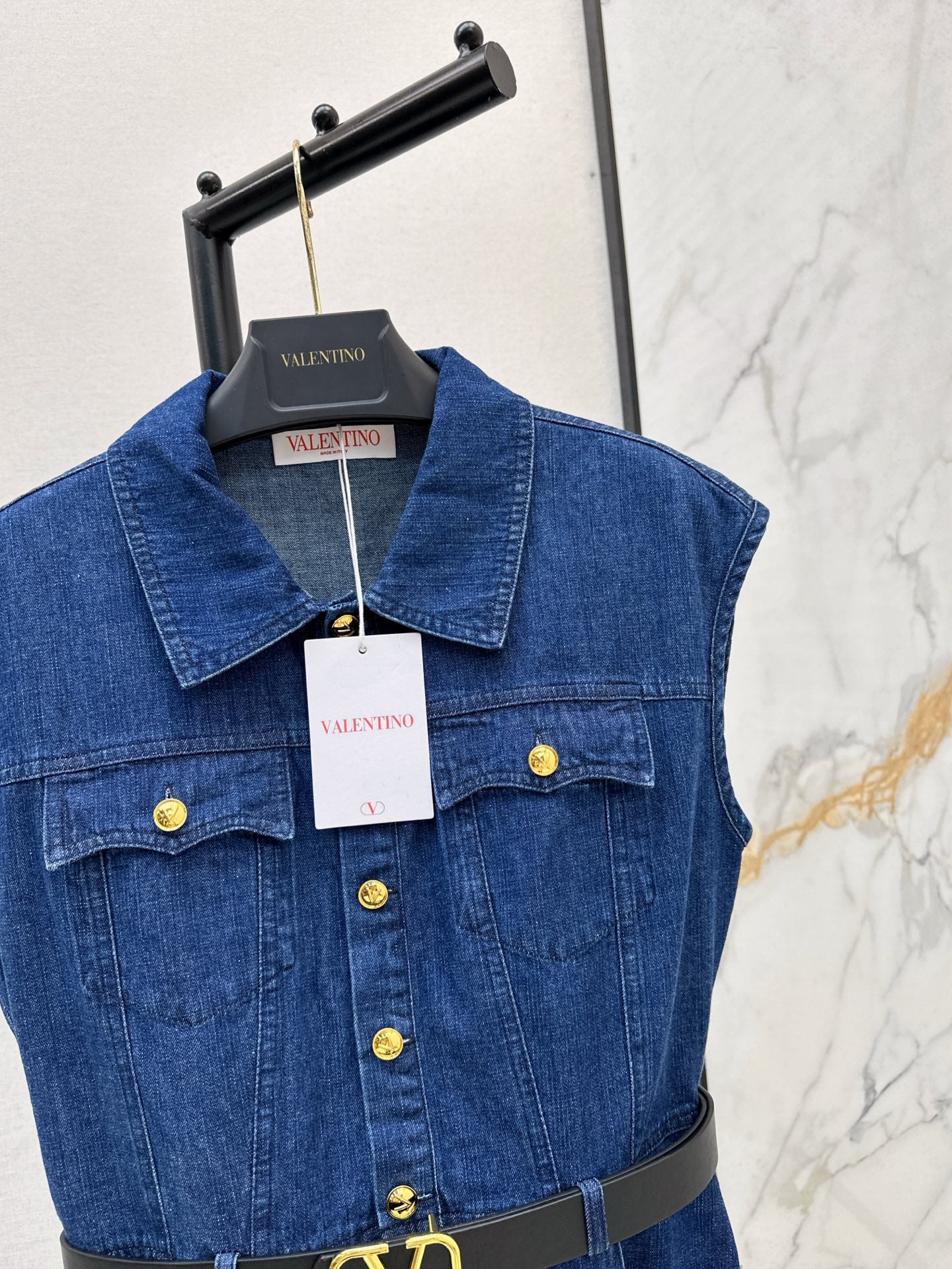 Valenti 25ss denim shirt dress