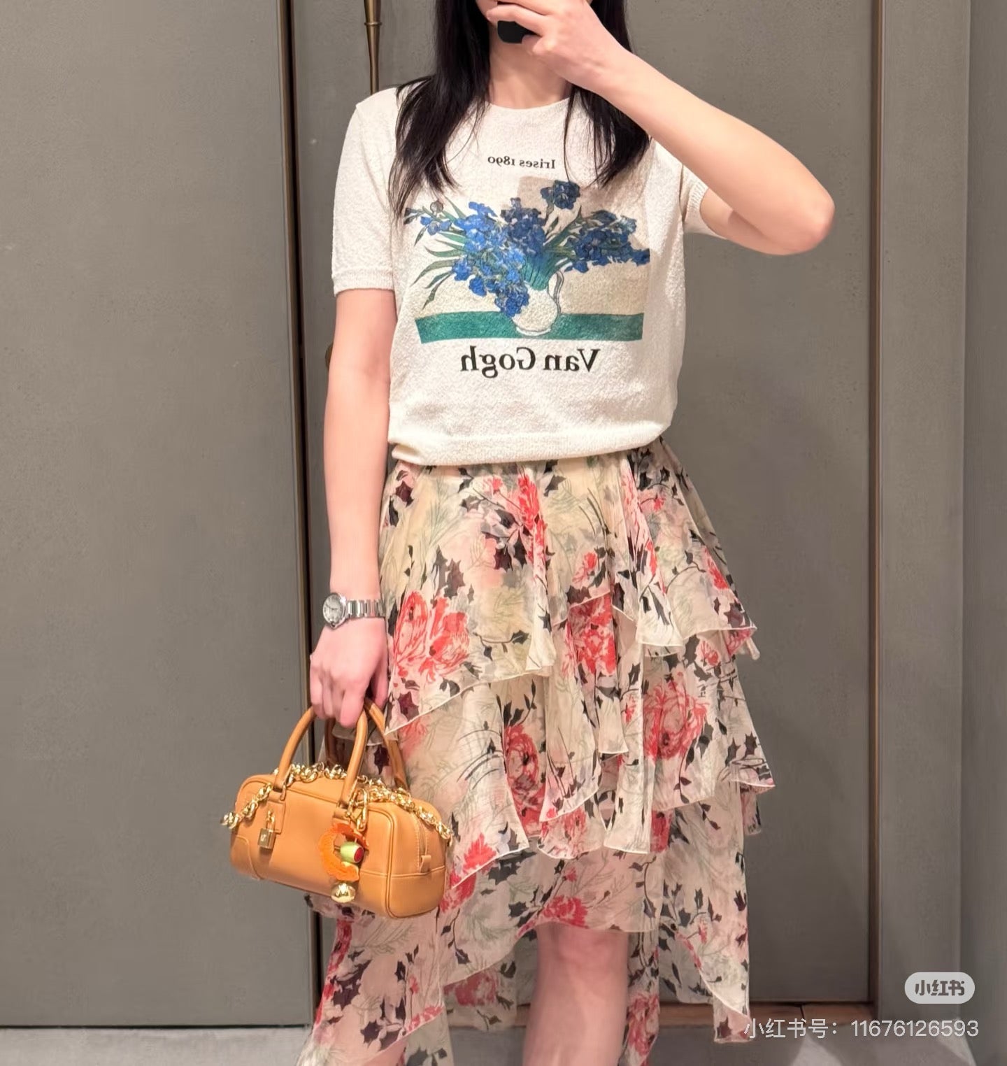 Loew 25ss printed skirt