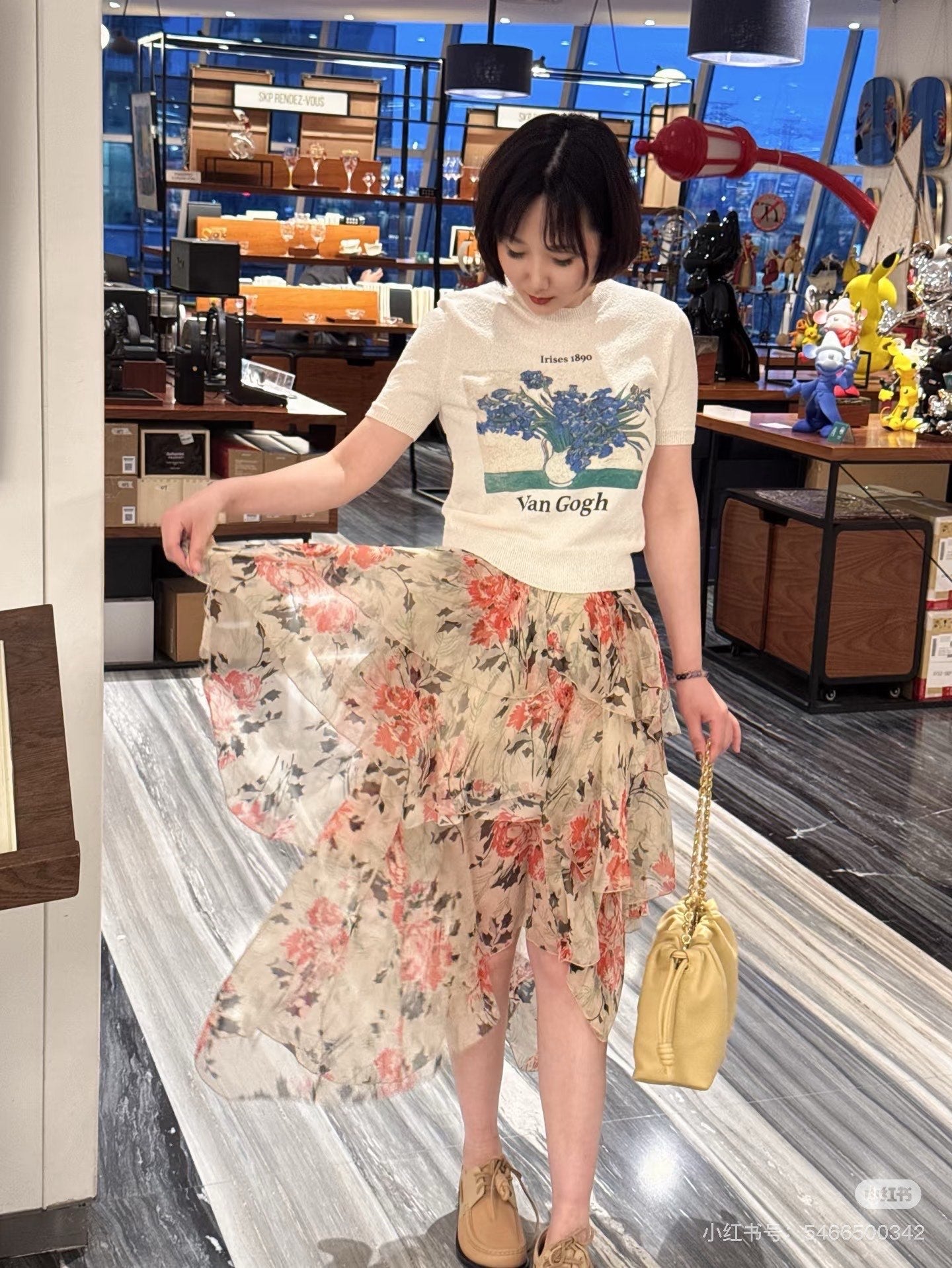 Loew 25ss printed skirt