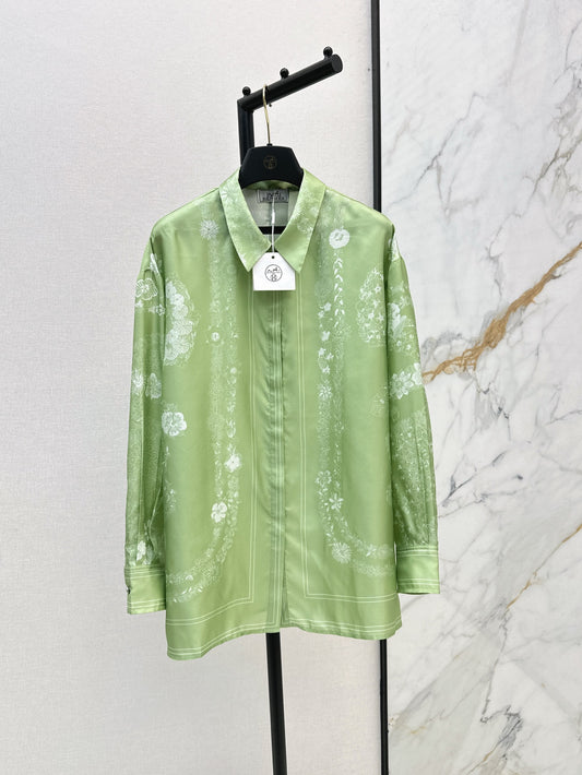 H 25ss silk shirt