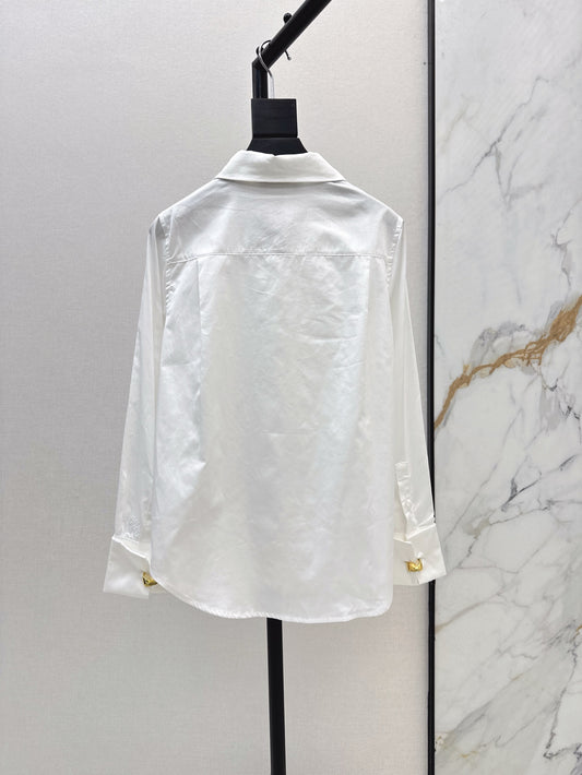 Loe 25ss pleated shirt