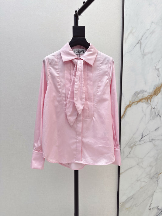 Loe 25ss pleated shirt