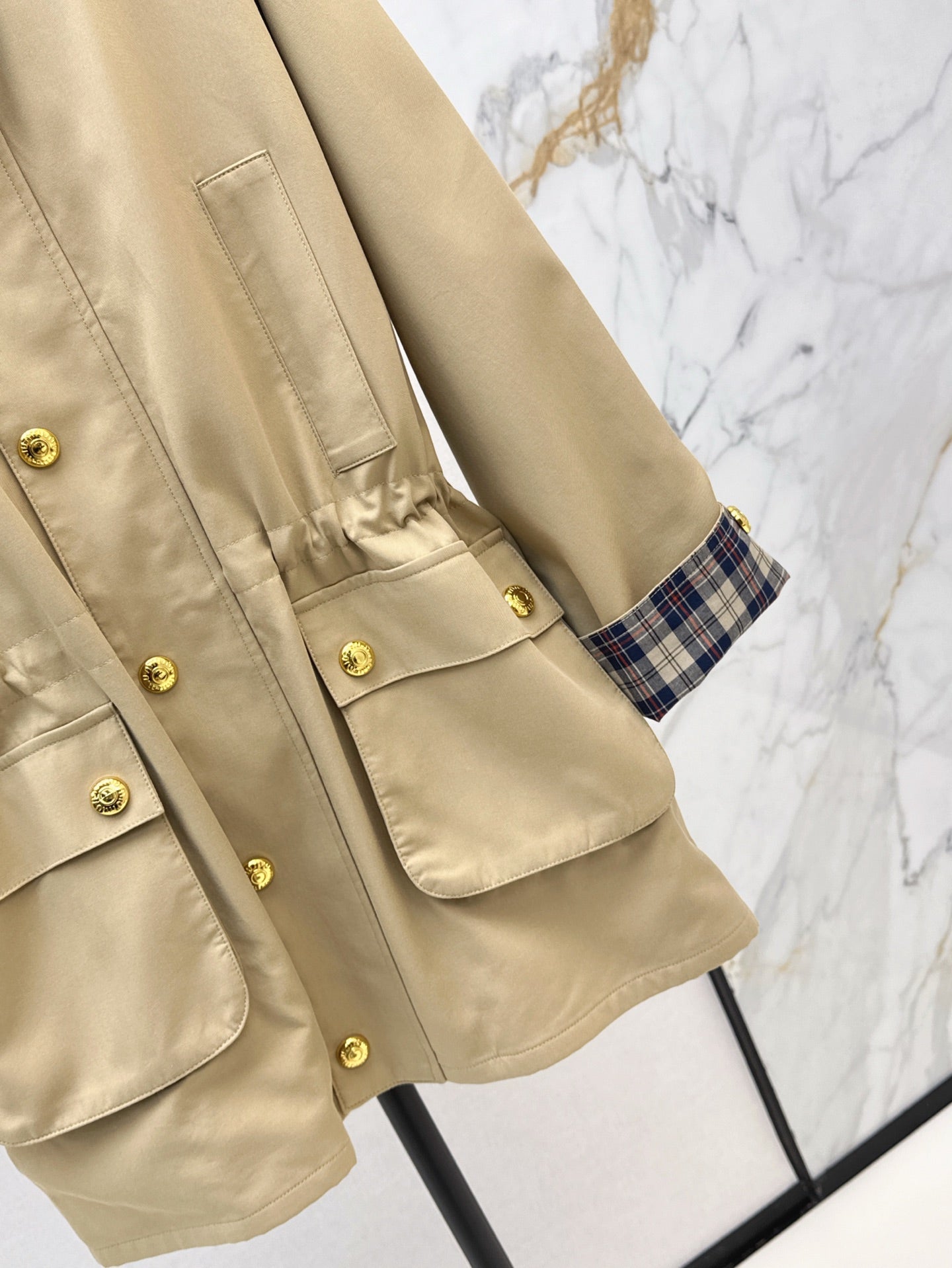 Miu 25ss cargo trench coat