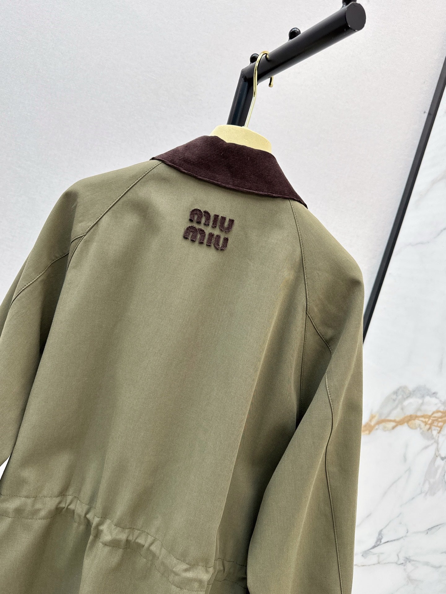 Miu 25ss cargo trench coat