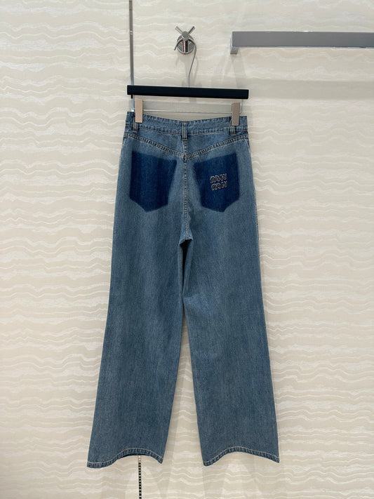 M 25SS embroidered jeans