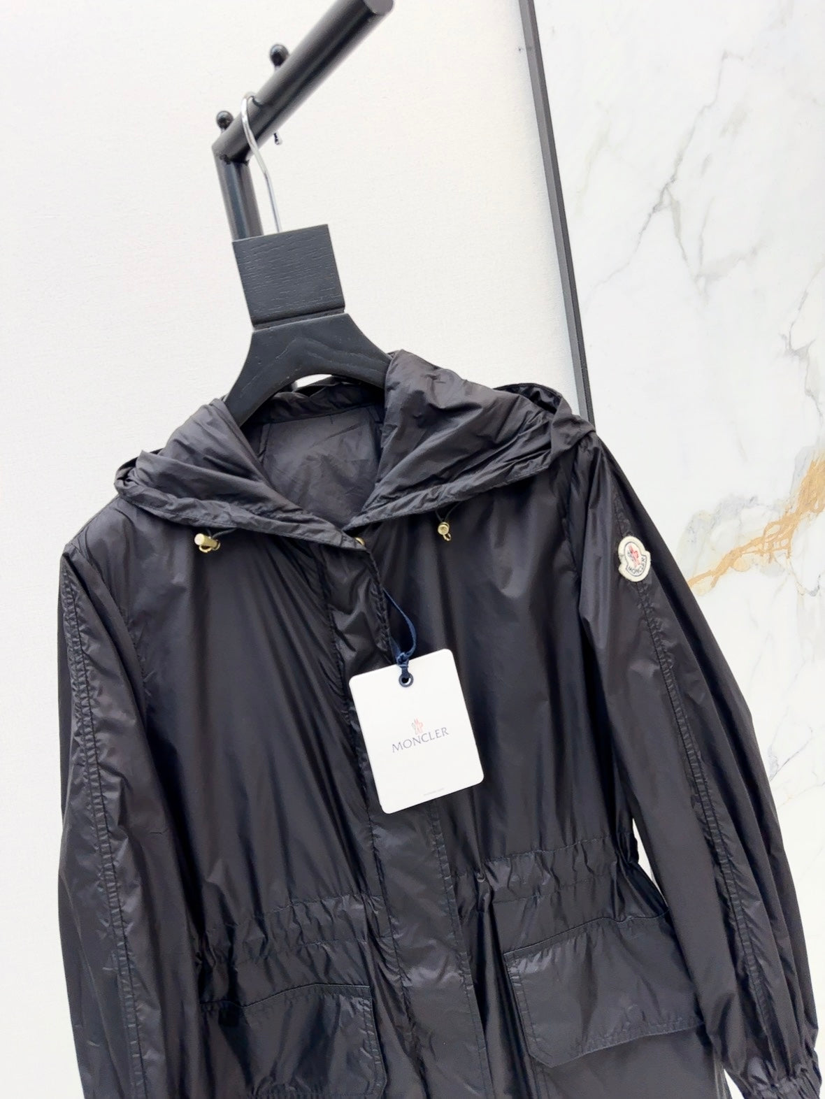Moncl 25ss hooded long coat parkas