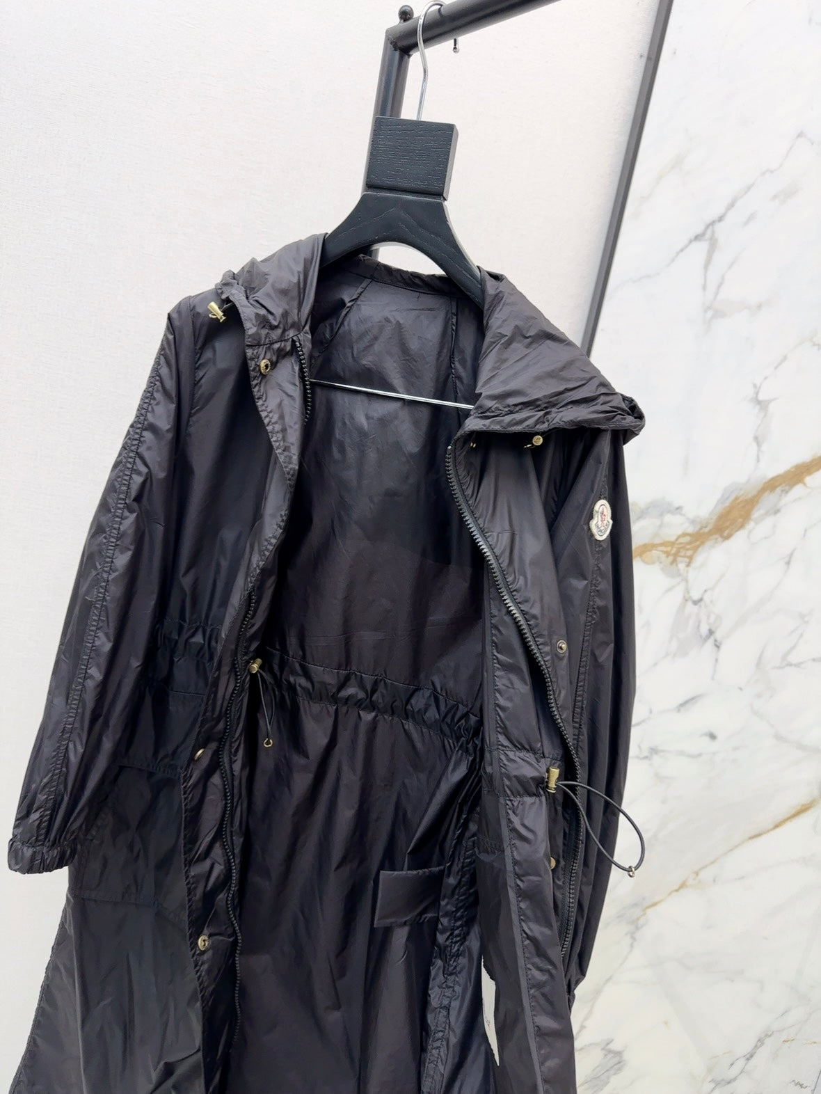 Moncl 25ss hooded long coat parkas