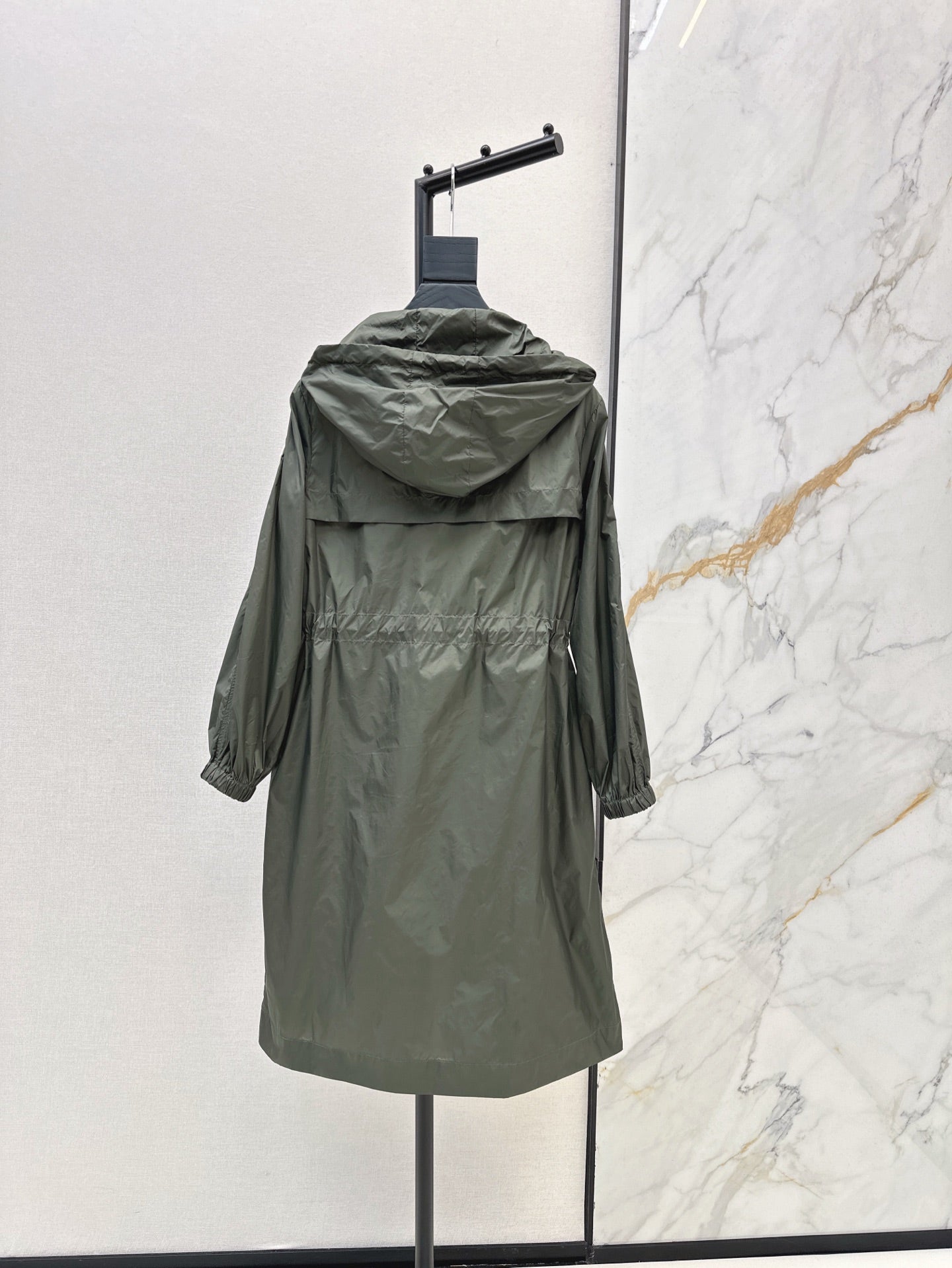 Moncl 25ss hooded long coat parkas