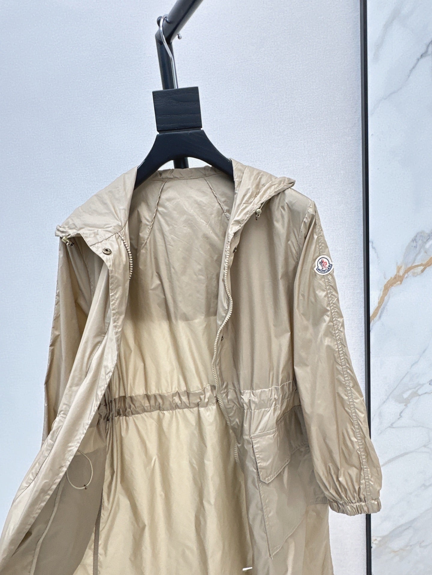 Moncl 25ss hooded long coat parkas
